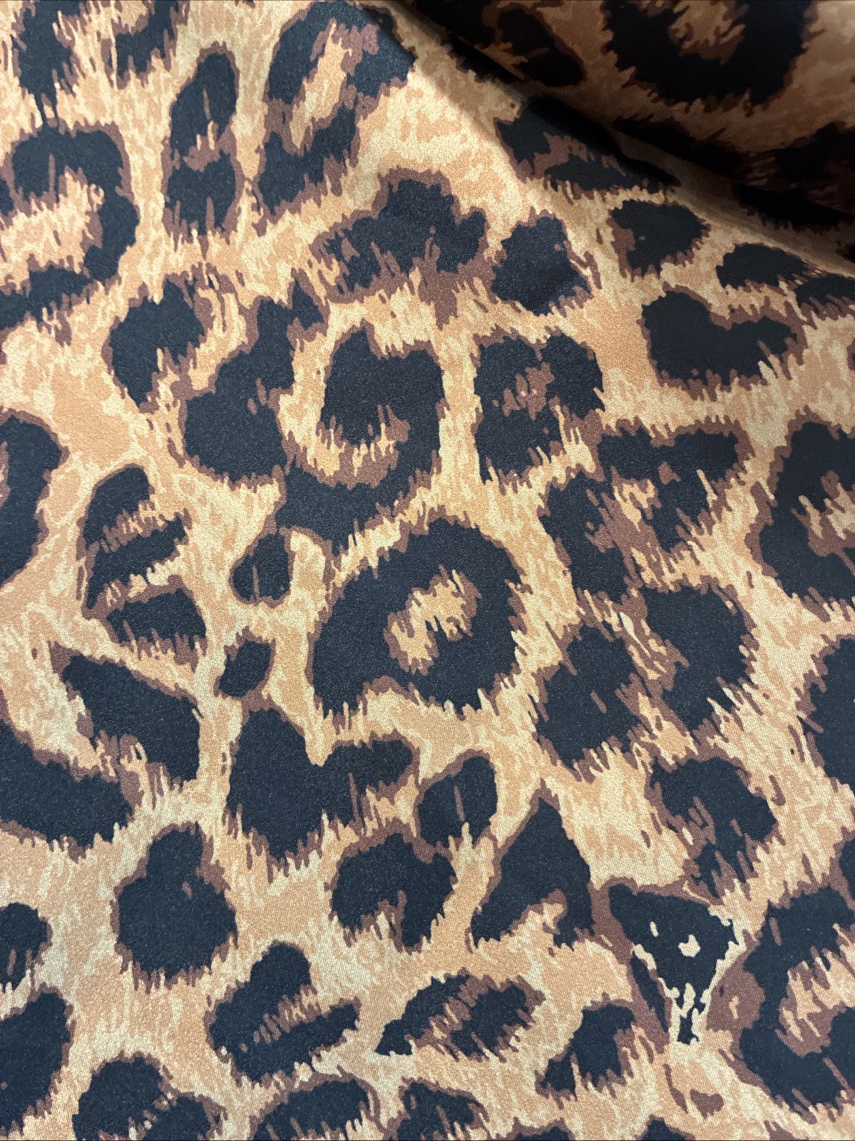 NWT EXPRESS Leopard Print Puff Sleeve Cropped Women’s Off Shoulder Blouse Size S