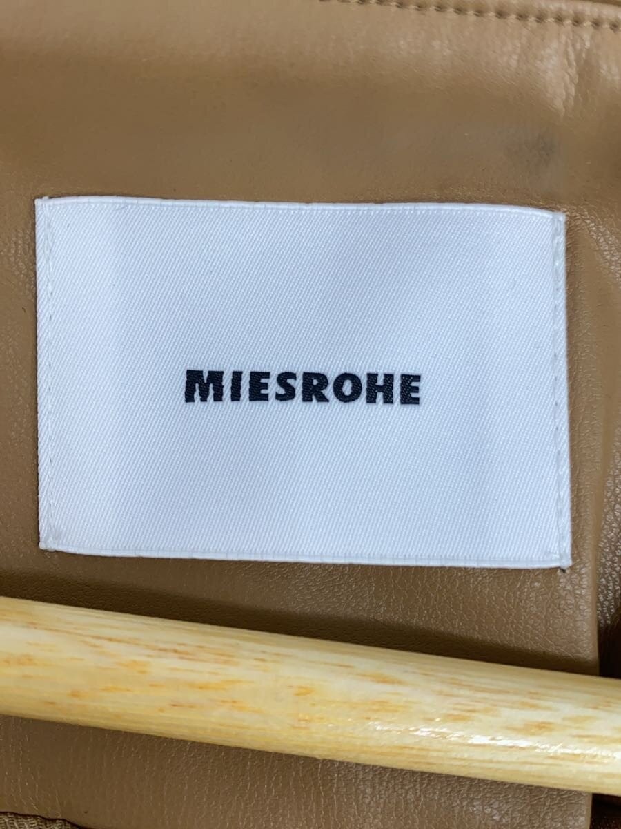 Miesrohe Collarless Leather Mannish Jacket/1/ Leather/Cml/Mwfj251090 3815