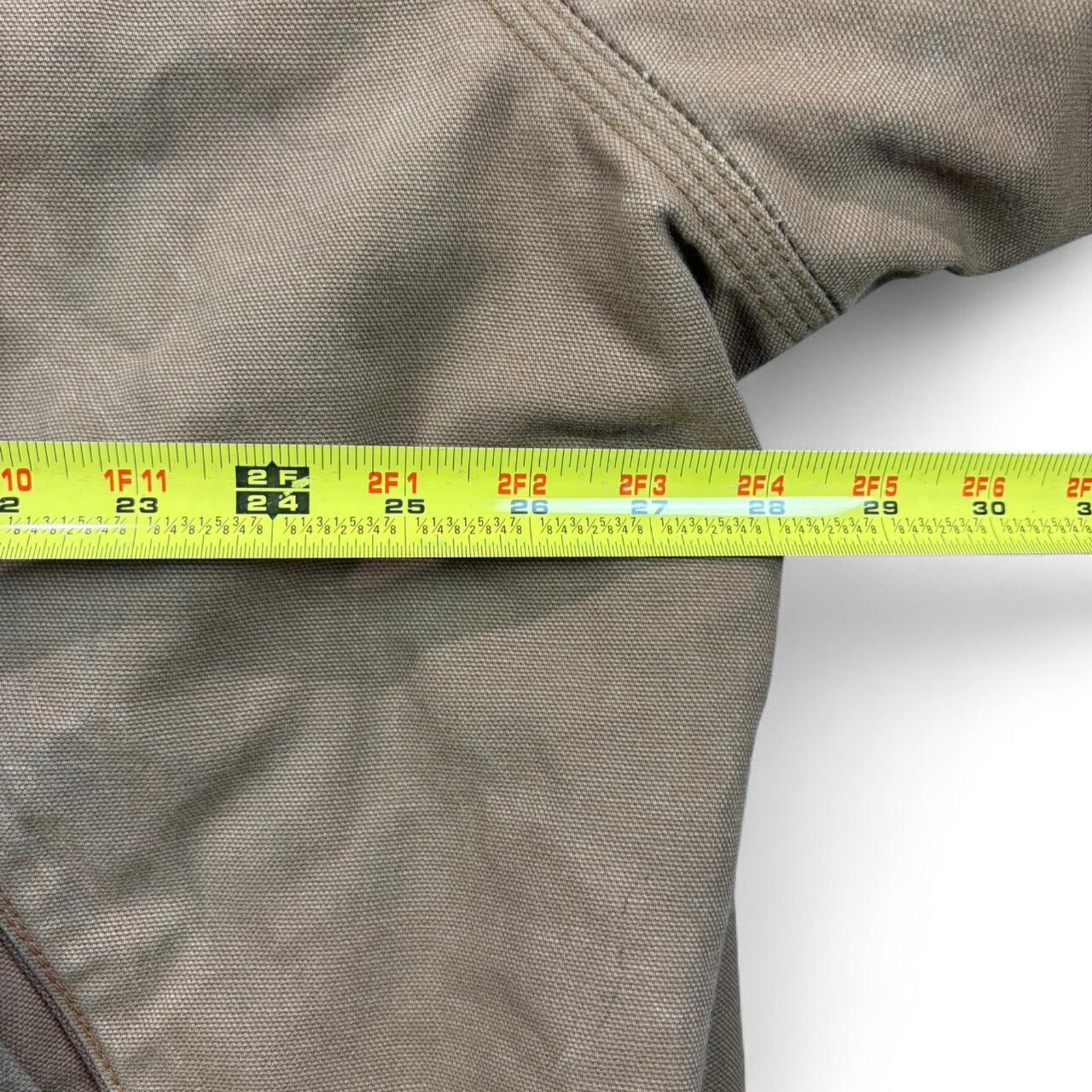Vintage Carhartt FR Flame Resistant Zip Up Work Jacket Faded Brown Duck Canvas