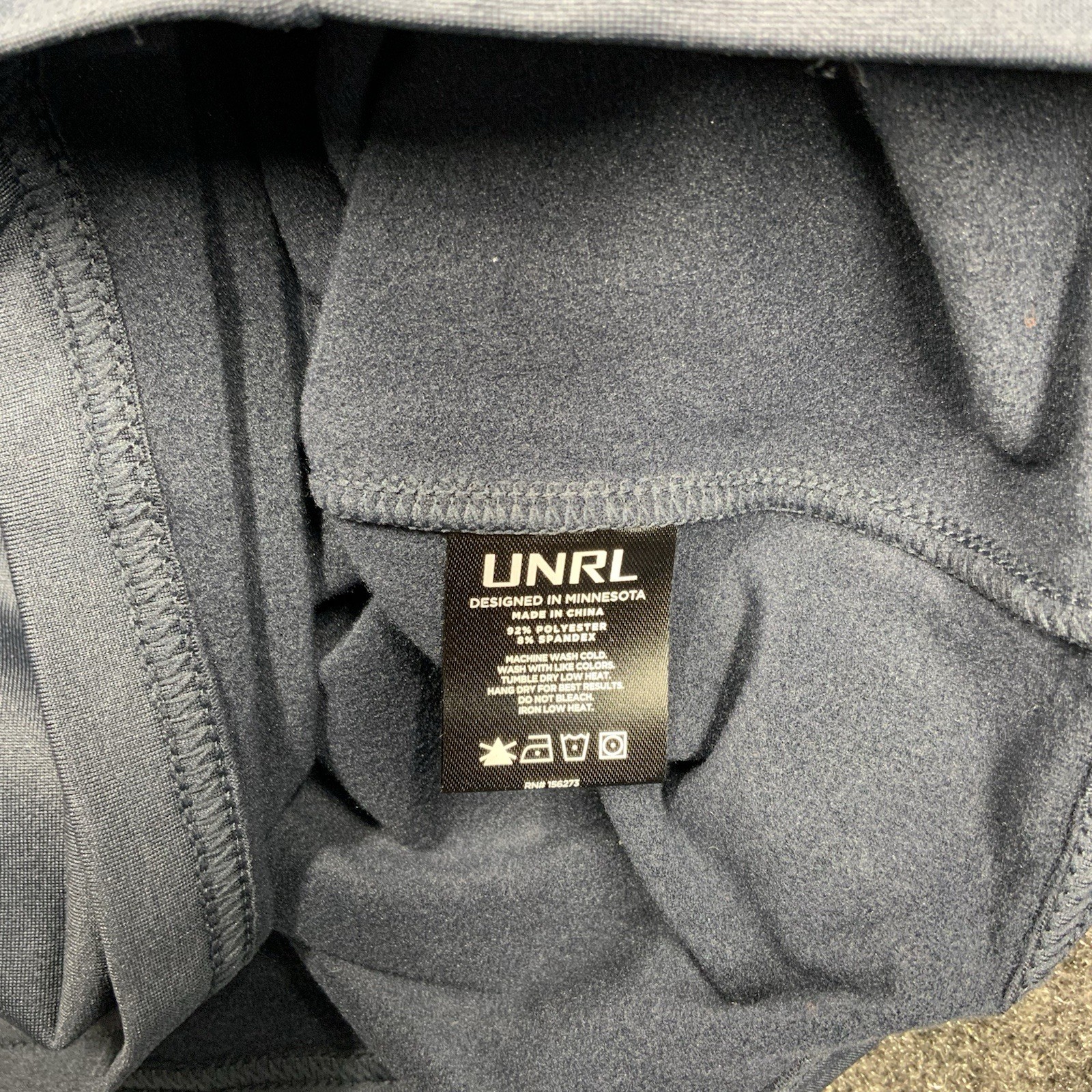 New UNRL Quarter Zip Pullover Men Athletic Golf Lightweight XS Performance Navy