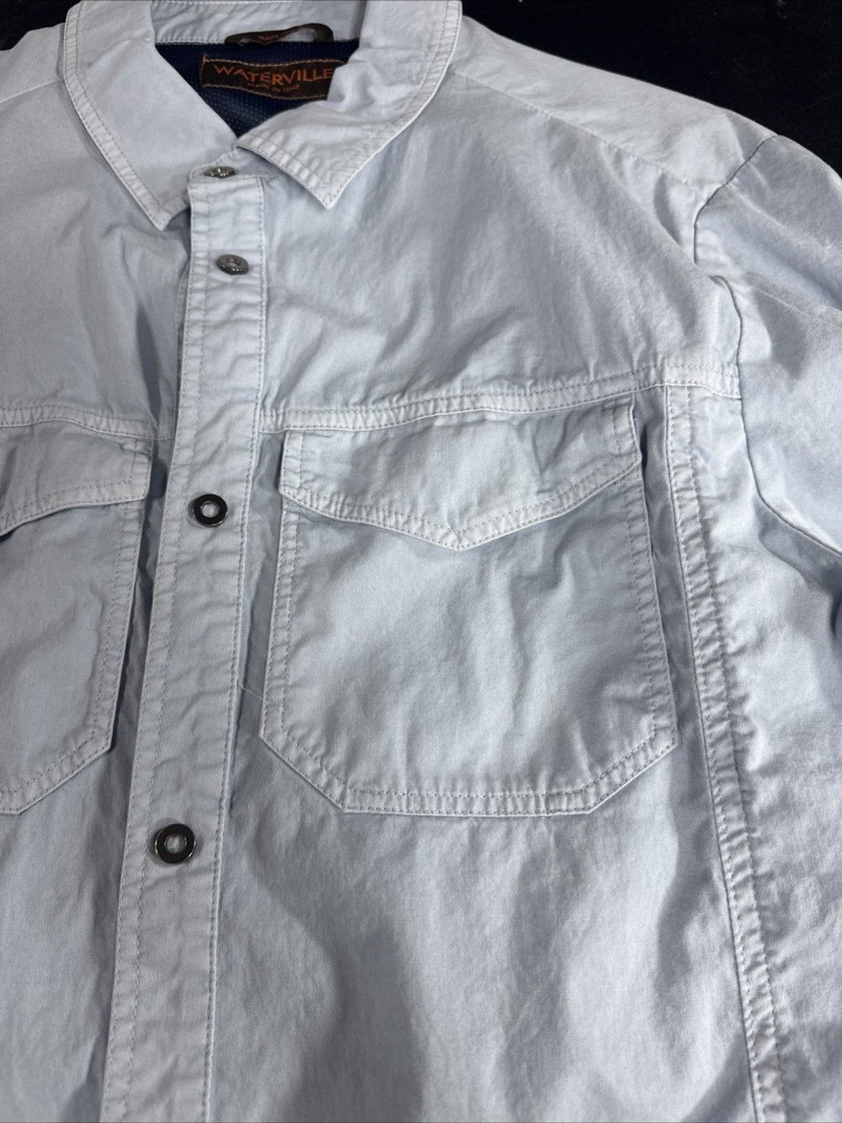 Waterville Button Down Shacket – Blue – Size 52