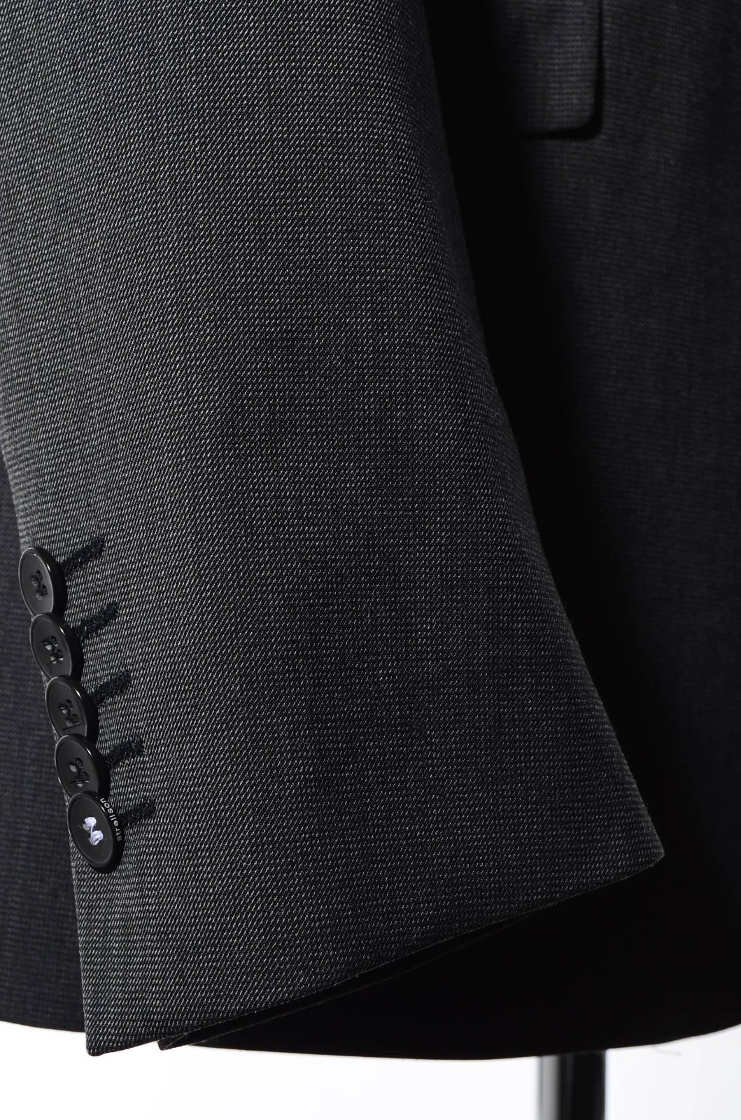 36 Strellson Gray Nailhead Worsted-Wool 2-Piece Suit 31×29.5 Trousers Jacket XS