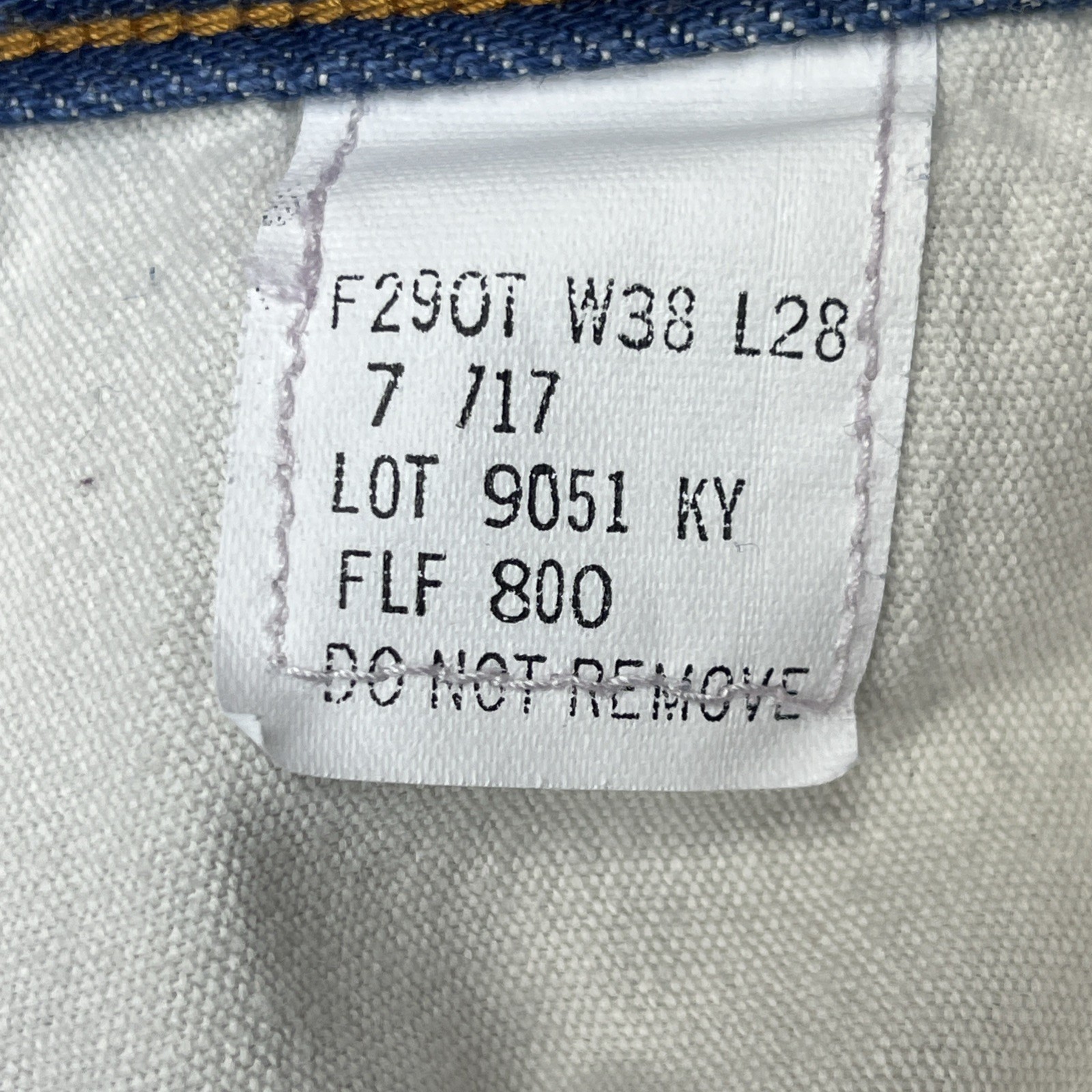 Tyndale F290T FR Flame Resistant Jeans W38 L28 CAT 2 USA Made Work Denim Pants