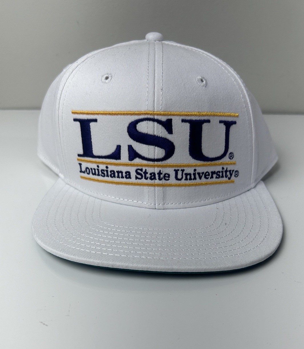 The Game LSU Louisiana State University Bar Adjustable Cap Hat Embroidered Retro