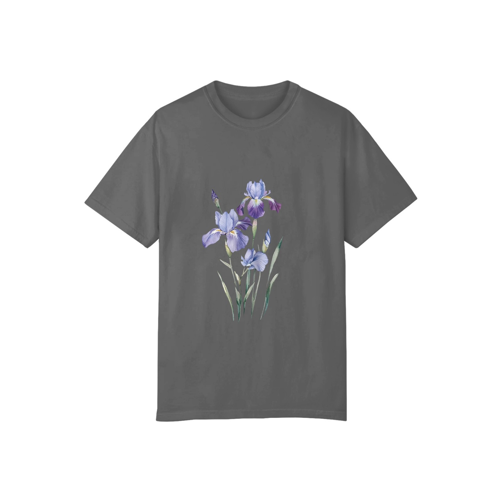 Women Flower Print Graphic T-Shirt Casual Short Sleeve Crew Neck Cotton Tee US√
