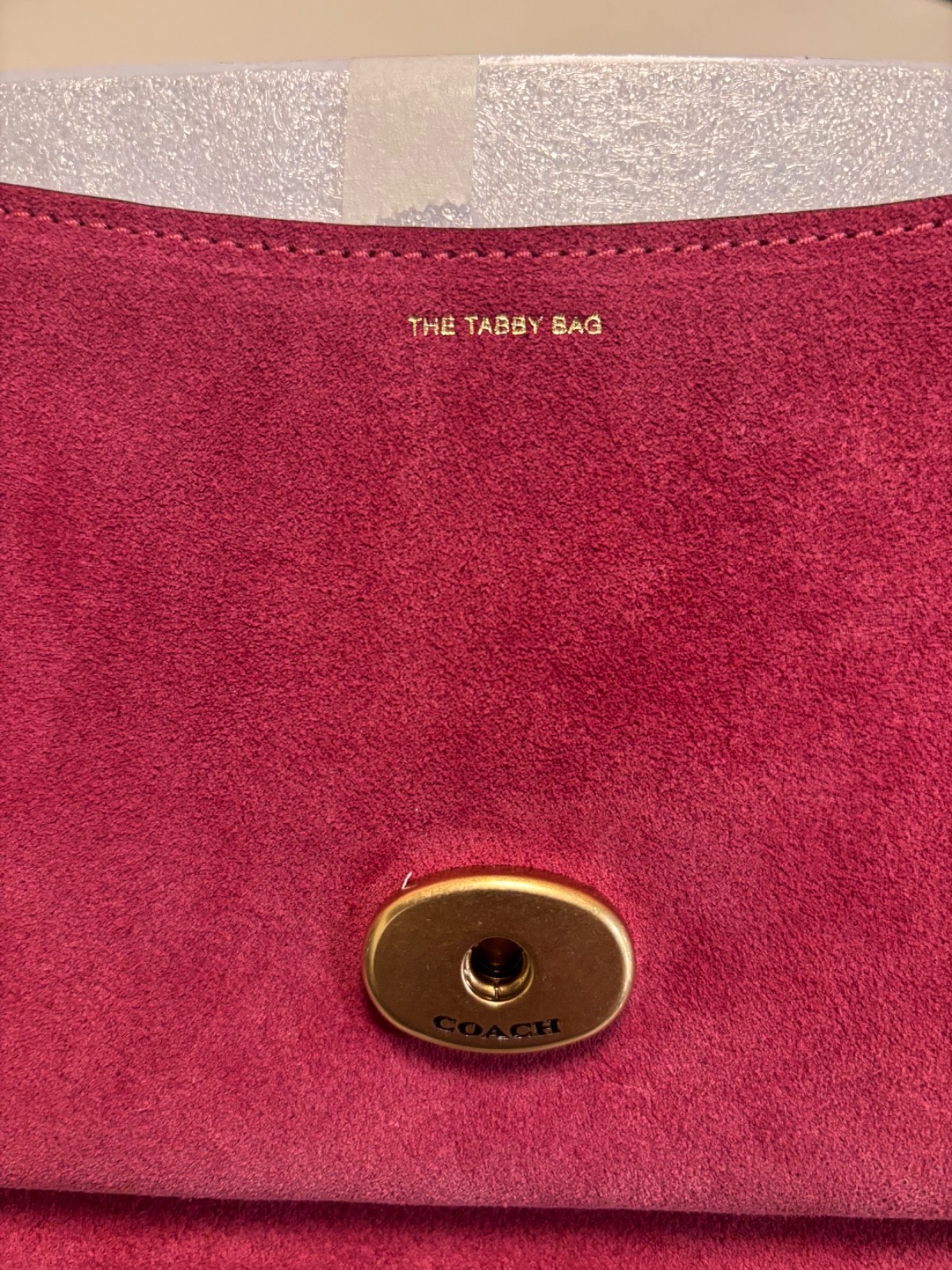 Coach tabby 36 dark fushia