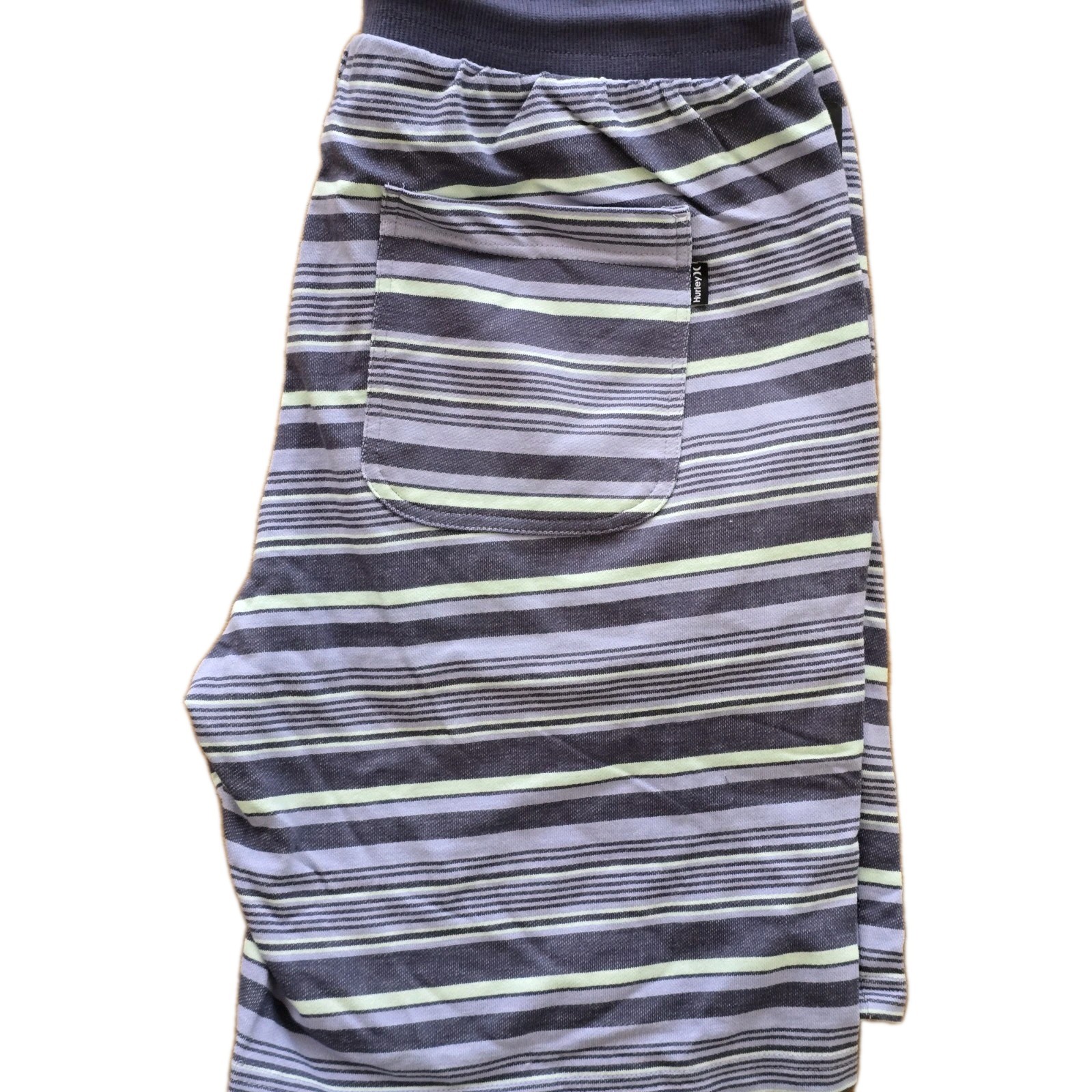 sz Large $40 Hurley Men’s Terry Knit Shorts Coastal Dunes Lounge diffused blue
