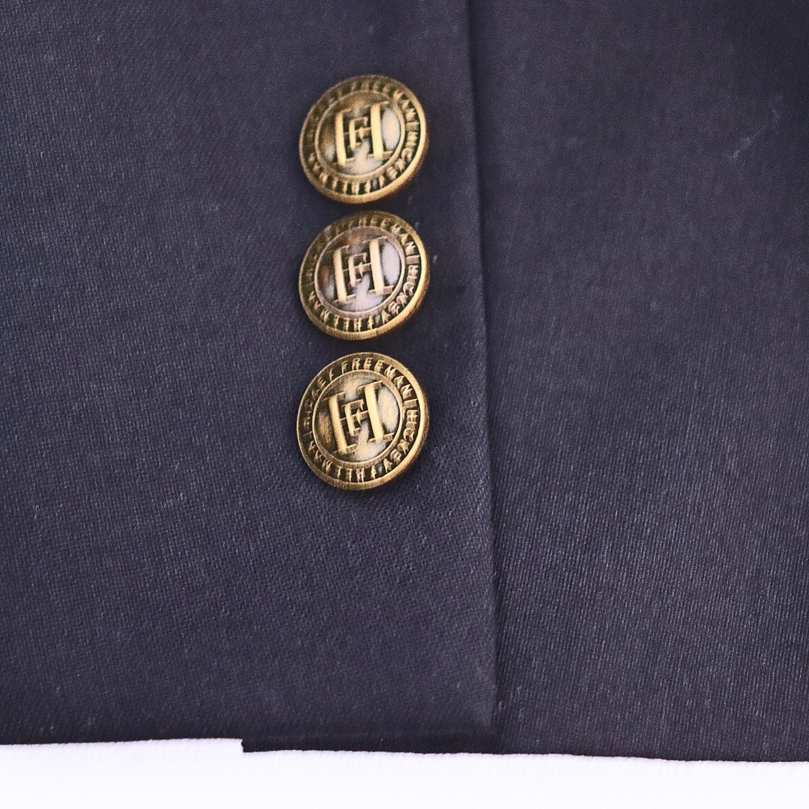 Mens Extra Long Blazer Size 44 Hickey Freeman Collection 44XL Brass Metal Button