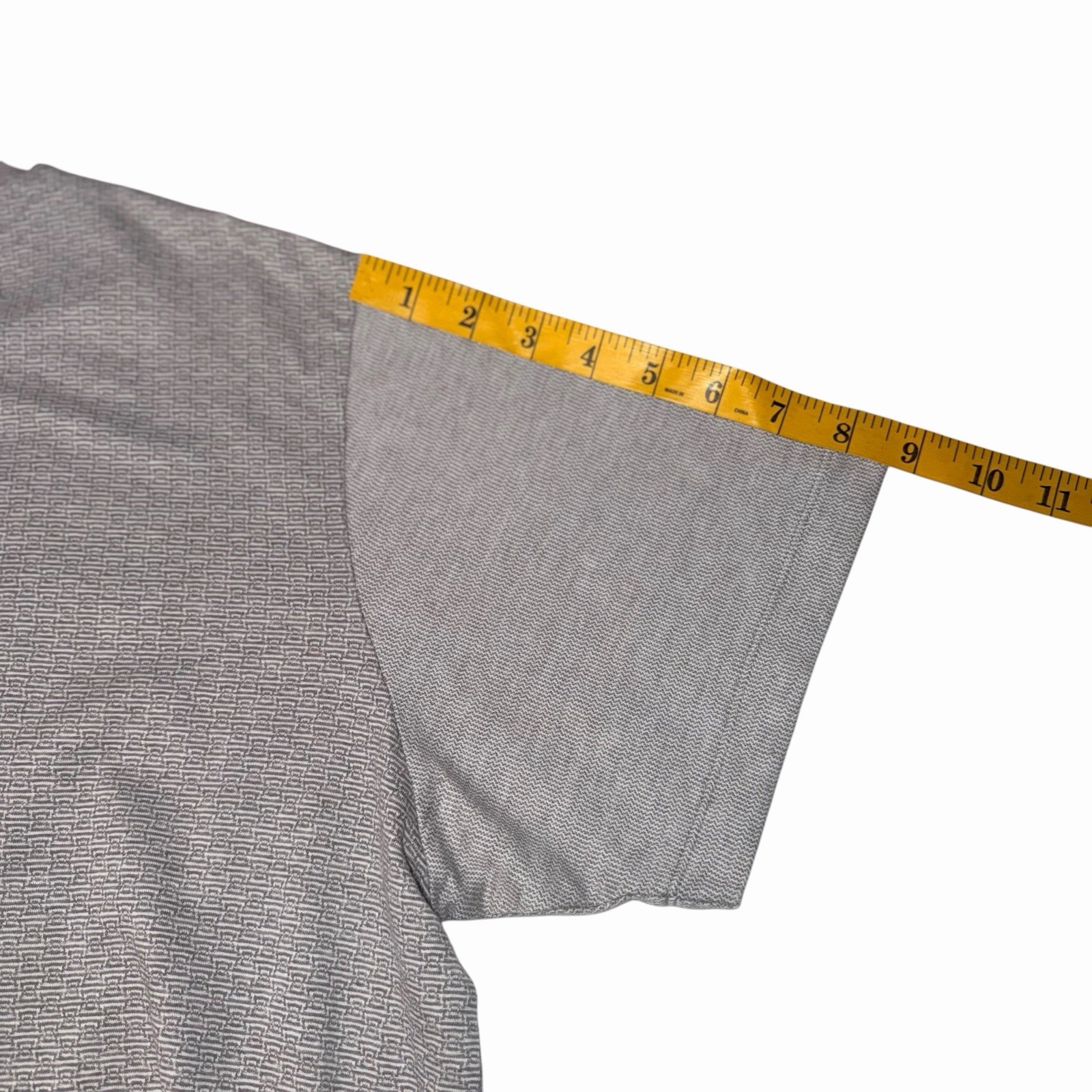 Hart Schaffner Marx Men’s Gray Textured V-Neck T-Shirt 100% Cotton Size XL