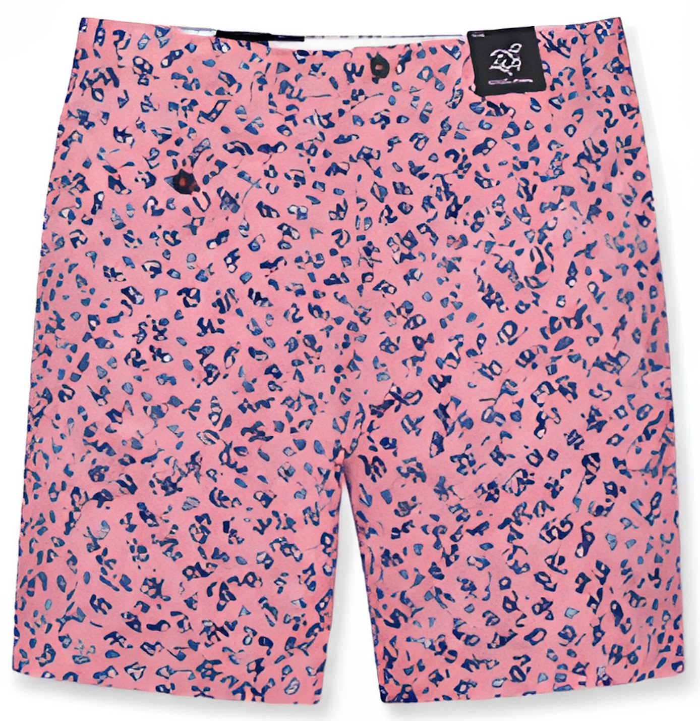 Turtle Creek Men s Pink Birdies Print Shorts Flat Front Golf Casual