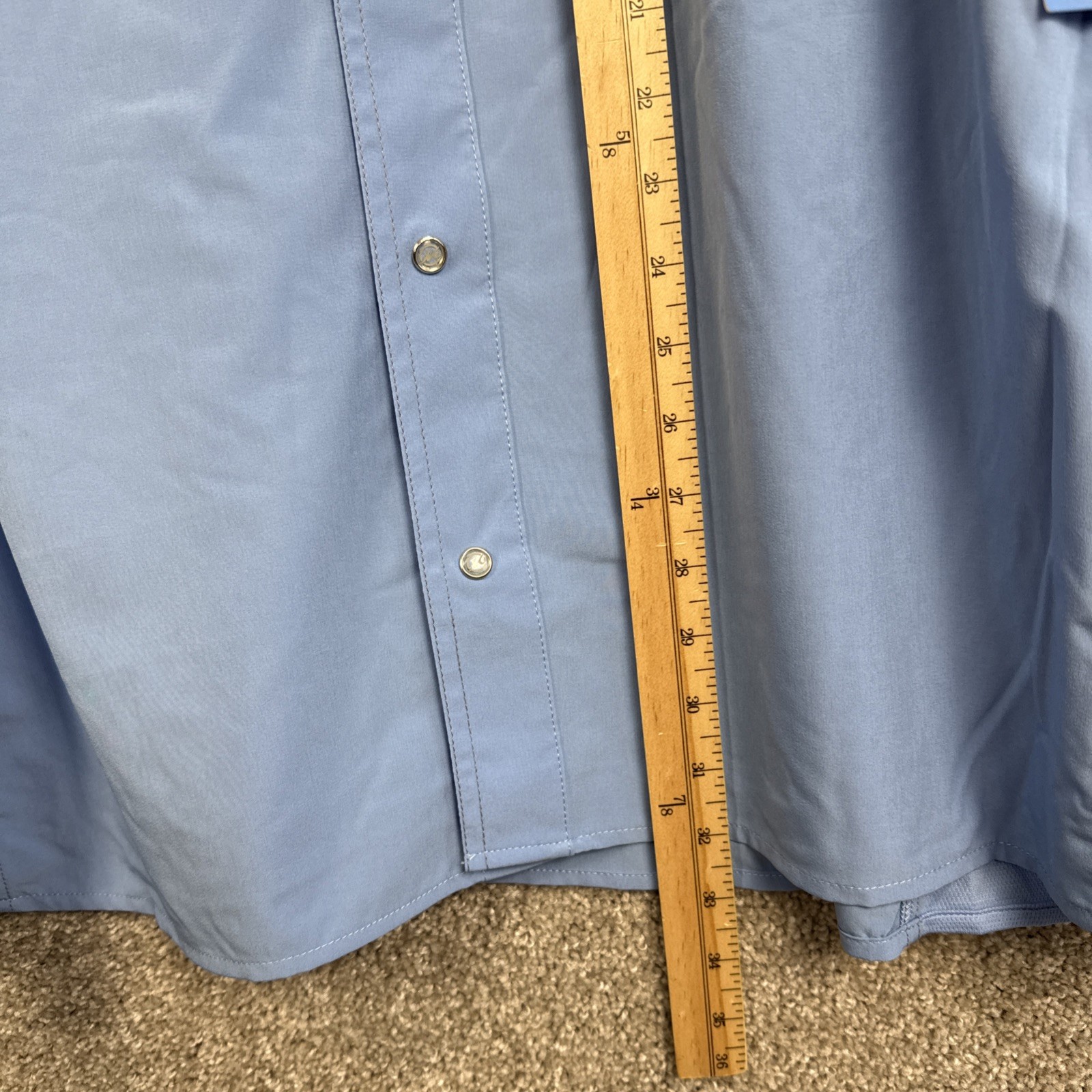 Mojo Sportswear Vented Snap Button Long Sleeve Shirt Men’s 3XL UPF 30 NEW