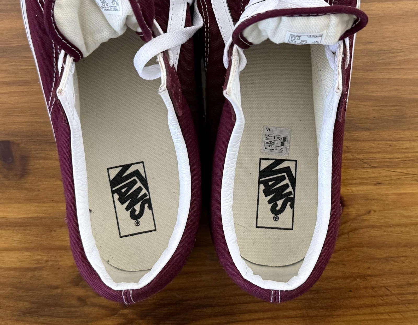 Vans Old Skool Suede Canvas Skate Shoes Men’s US Size 13 Burgundy Excellent!