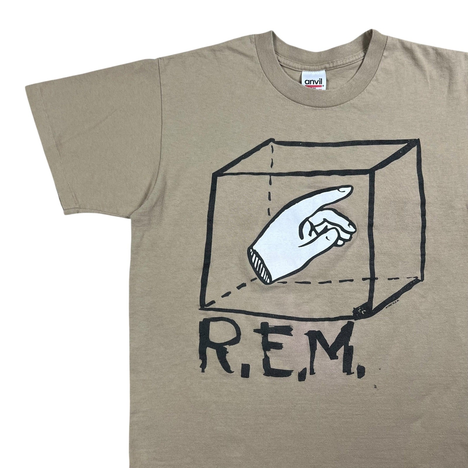 Vintage 1997 Anvil R.E.M. faded band tee (M)