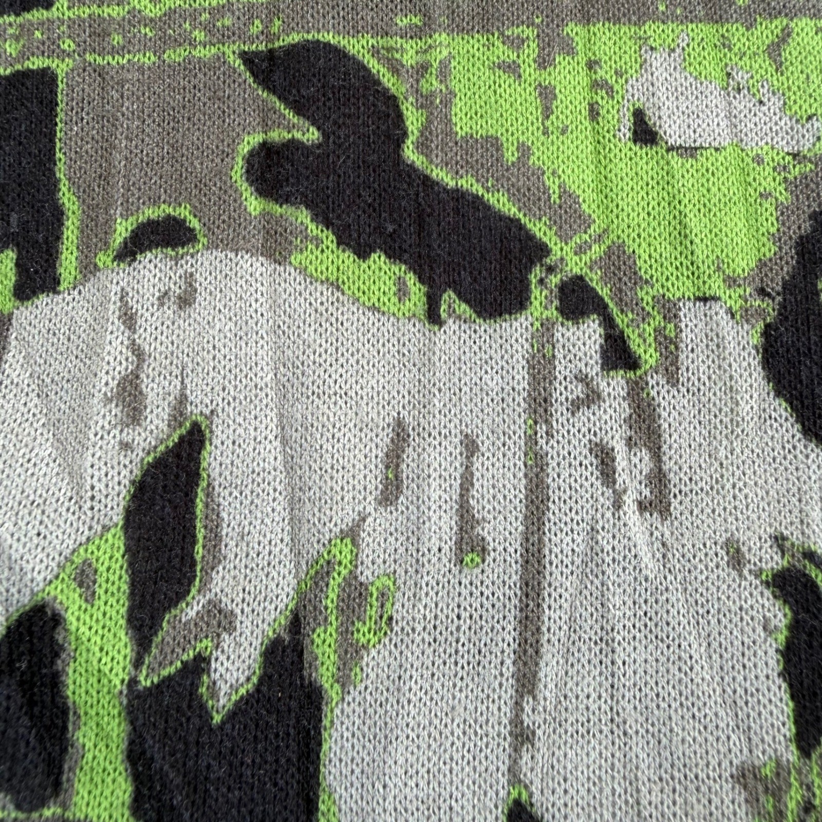 Cativa Womens Abstract Graphic Cowl Neck Top Wearable Art Mixed Media Size L