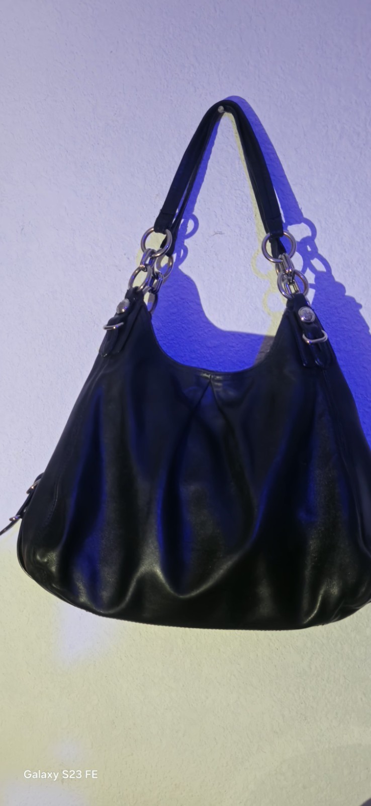 Coach Madison Leather Handbag Black