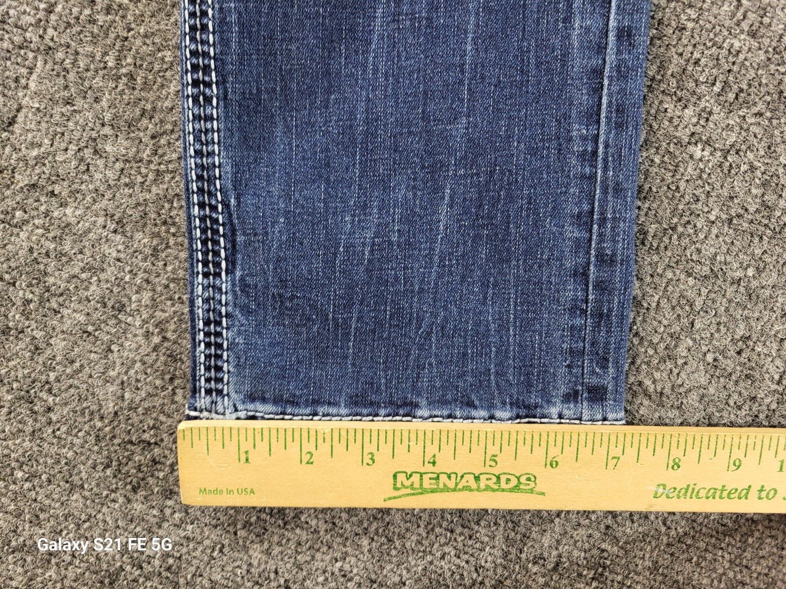 BKE Alec Straight Jeans Mens 32×31 M Rise Med Wash Whiskering Great Fade Stretch