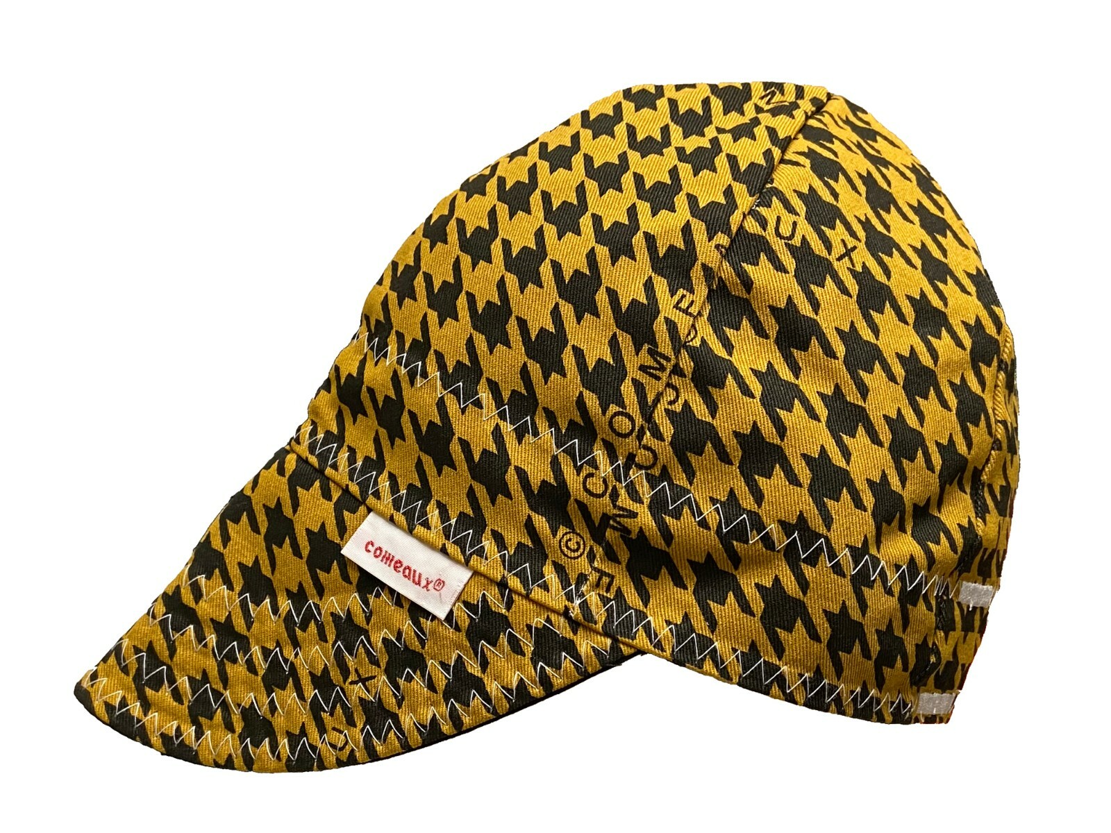 NWT Comeaux Caps Welding Welders Hats Pipe Fitter BROWN/BLACK HOUNDSTOOTH