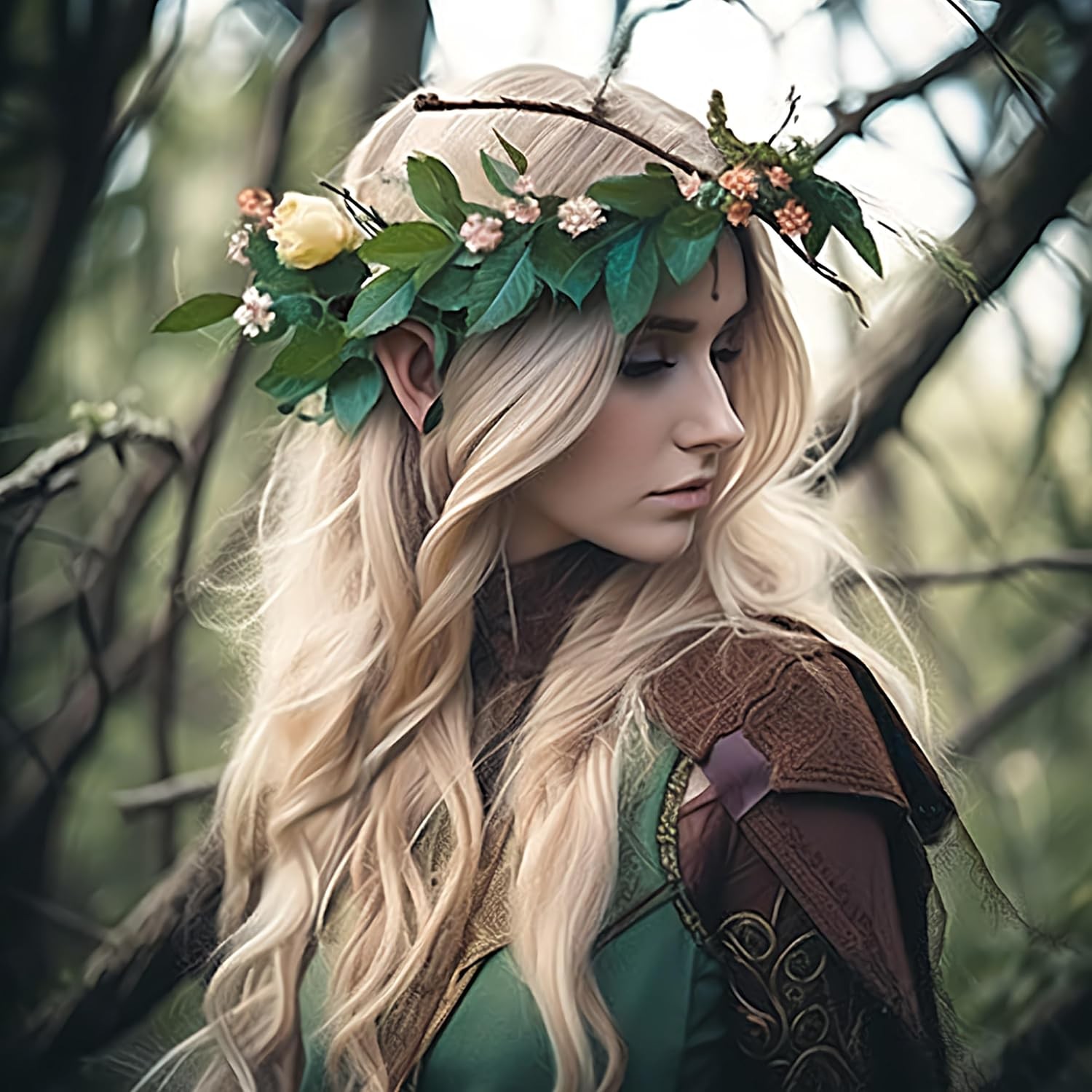 6 Pairs Soft Pointed Elf Ears Costume Accessories for Cosplay and Dress Up