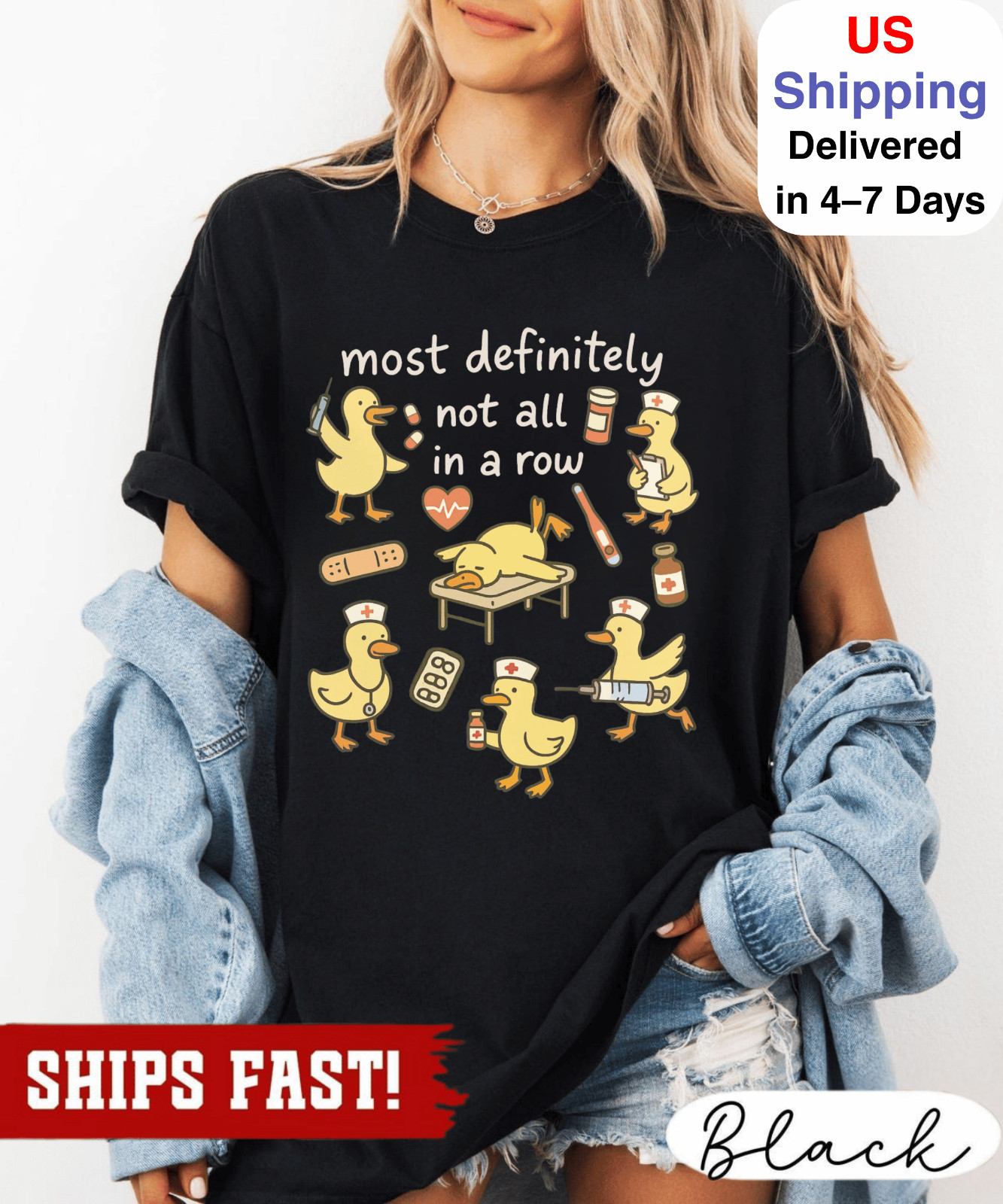 Funny Nurse Shirt, Ducks In A Row T-Shirt, Nursing Tee, Nurse Life, Humorous Cha
