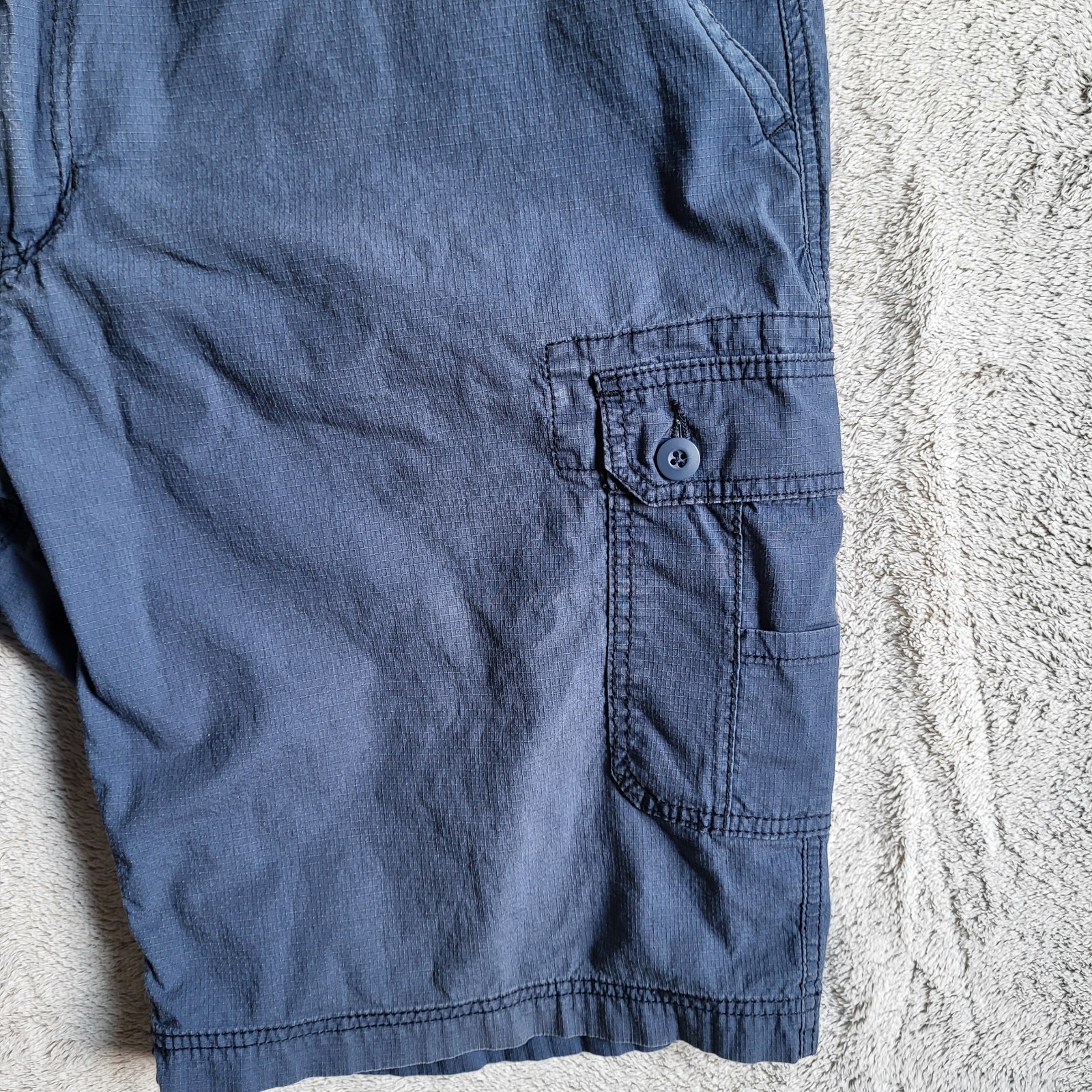 WearFirst Cargo Shorts Mens 42 Navy Blue Multi Pocket Outdoor Utility