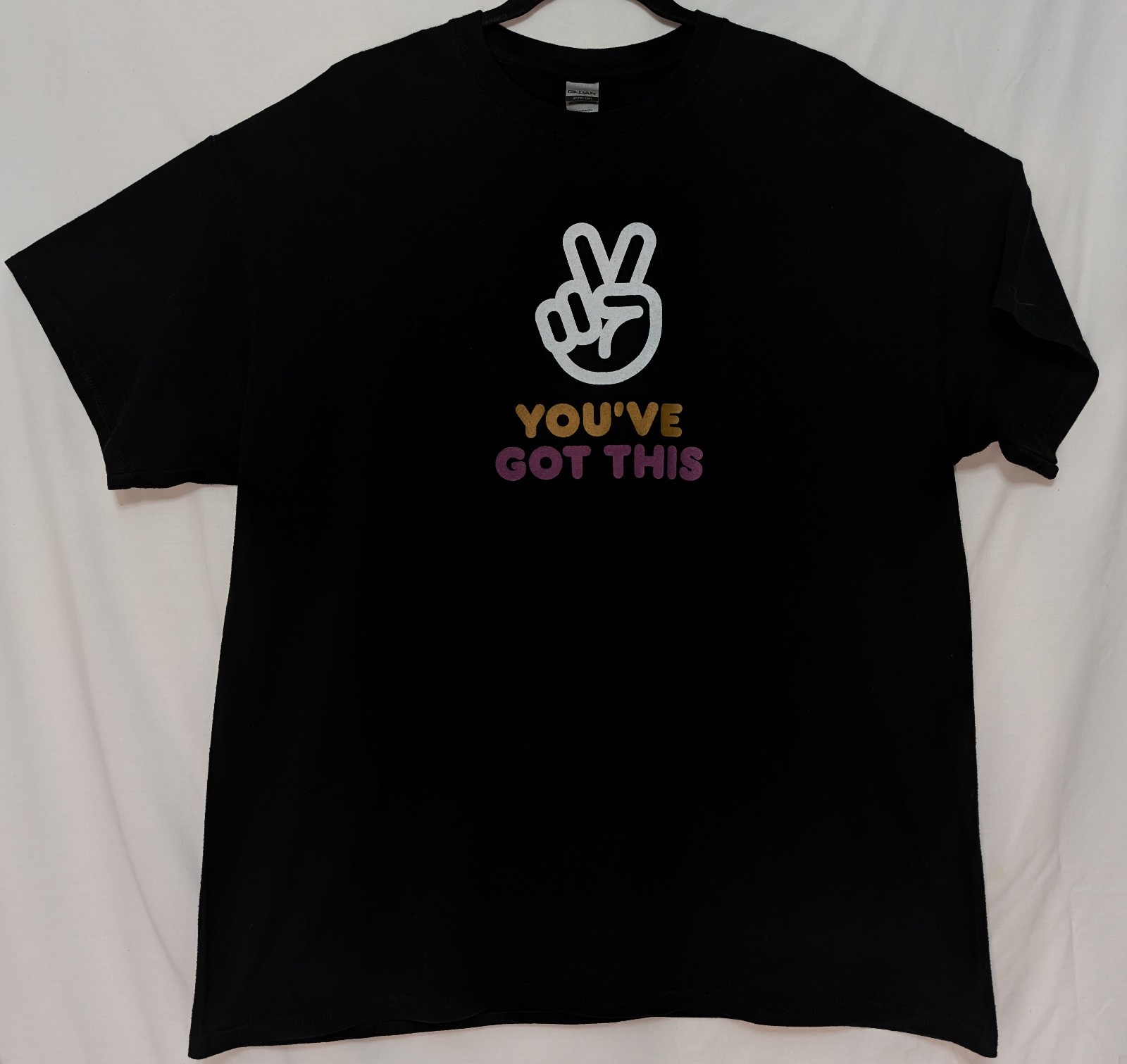Dunkin’ Donuts You’ve Got This XL Black Employee Shirt 23″ W X 29″ L