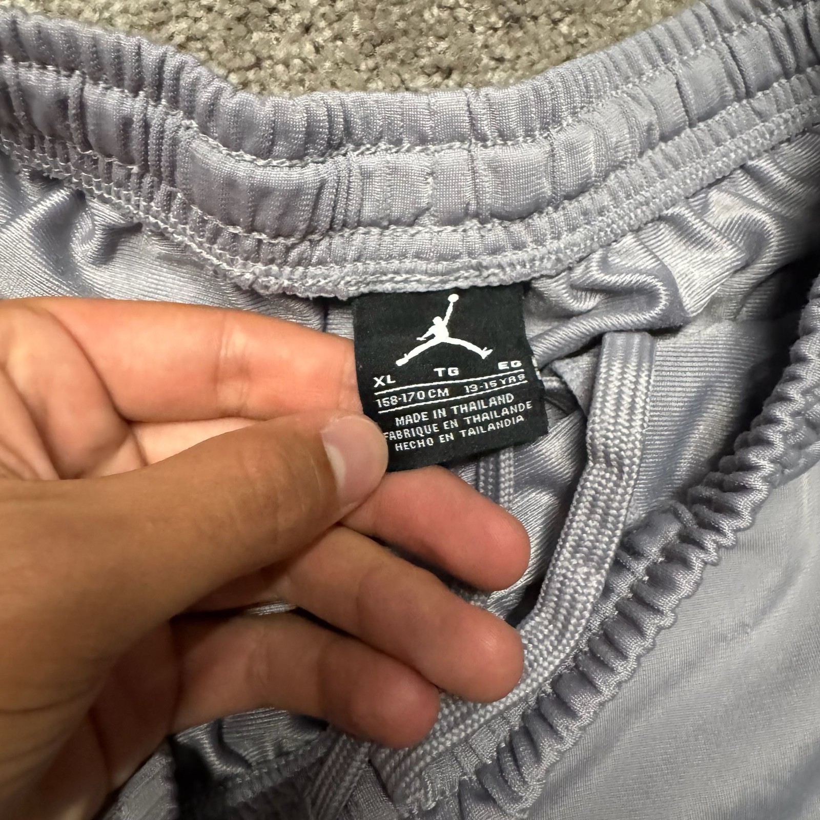 Jordan Boys XL 13-15 Yrs Gray Athletic Track Pants