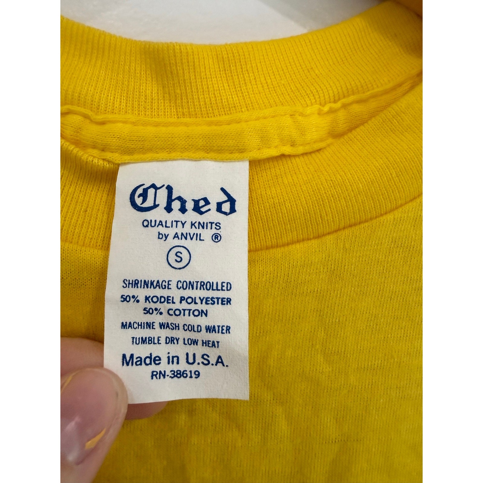 Ched Quality Knits by Anvil Vintage Single Stitch Downtown San Pedro Tee