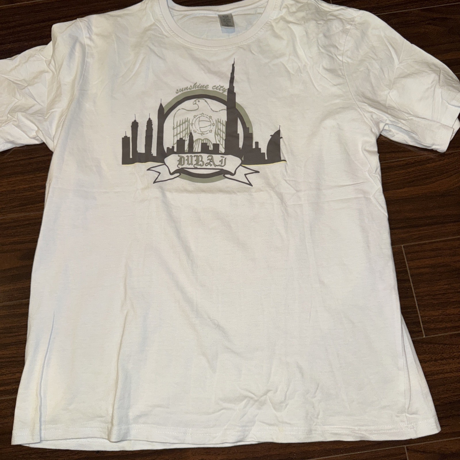 Al Jaber White Dubai T-Shirt Size Extra Large Purchased In Dubai XL New NWOT