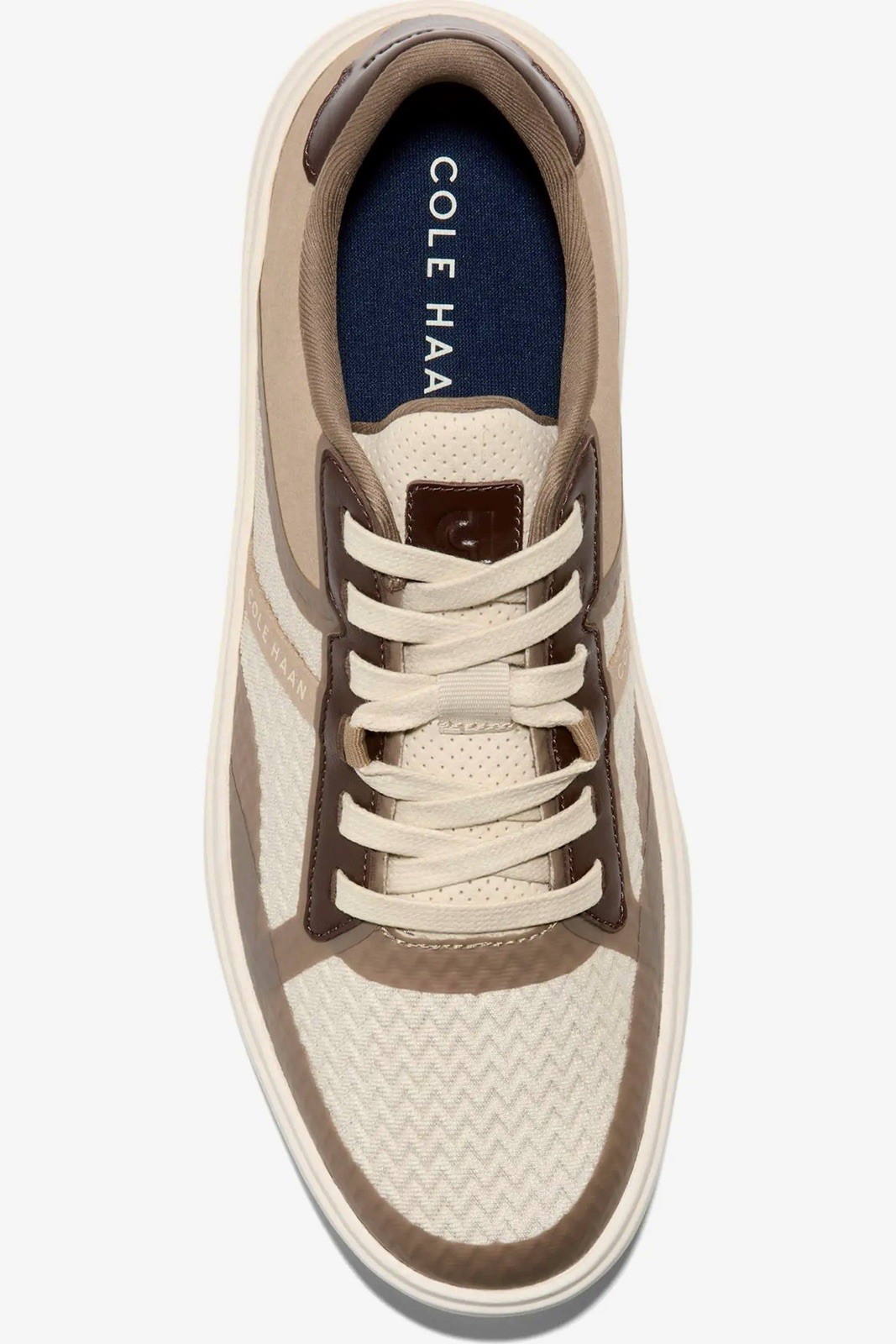 NEW Mens $160 COLE HAAN Grand Crosscourt Winner Sneakers Madeira Latte Ivory 13