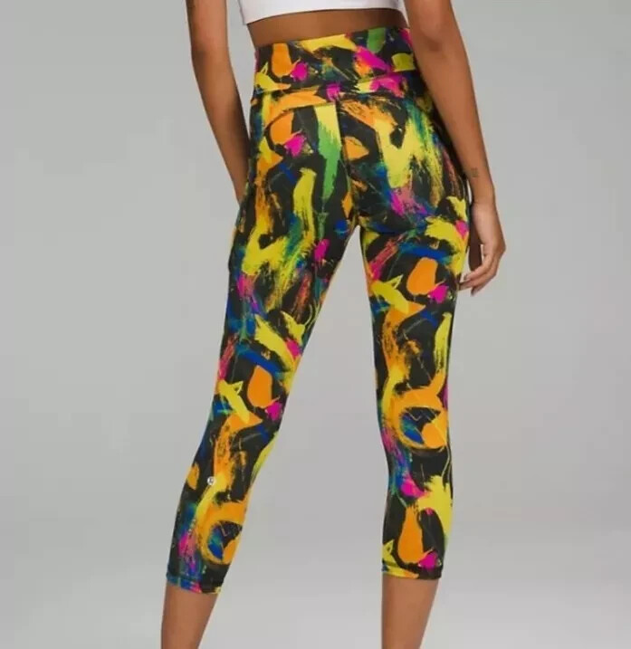 Lululemon Invigorate High-Rise Tight 25″ in Undertone Black Multi Size 6 – NWT