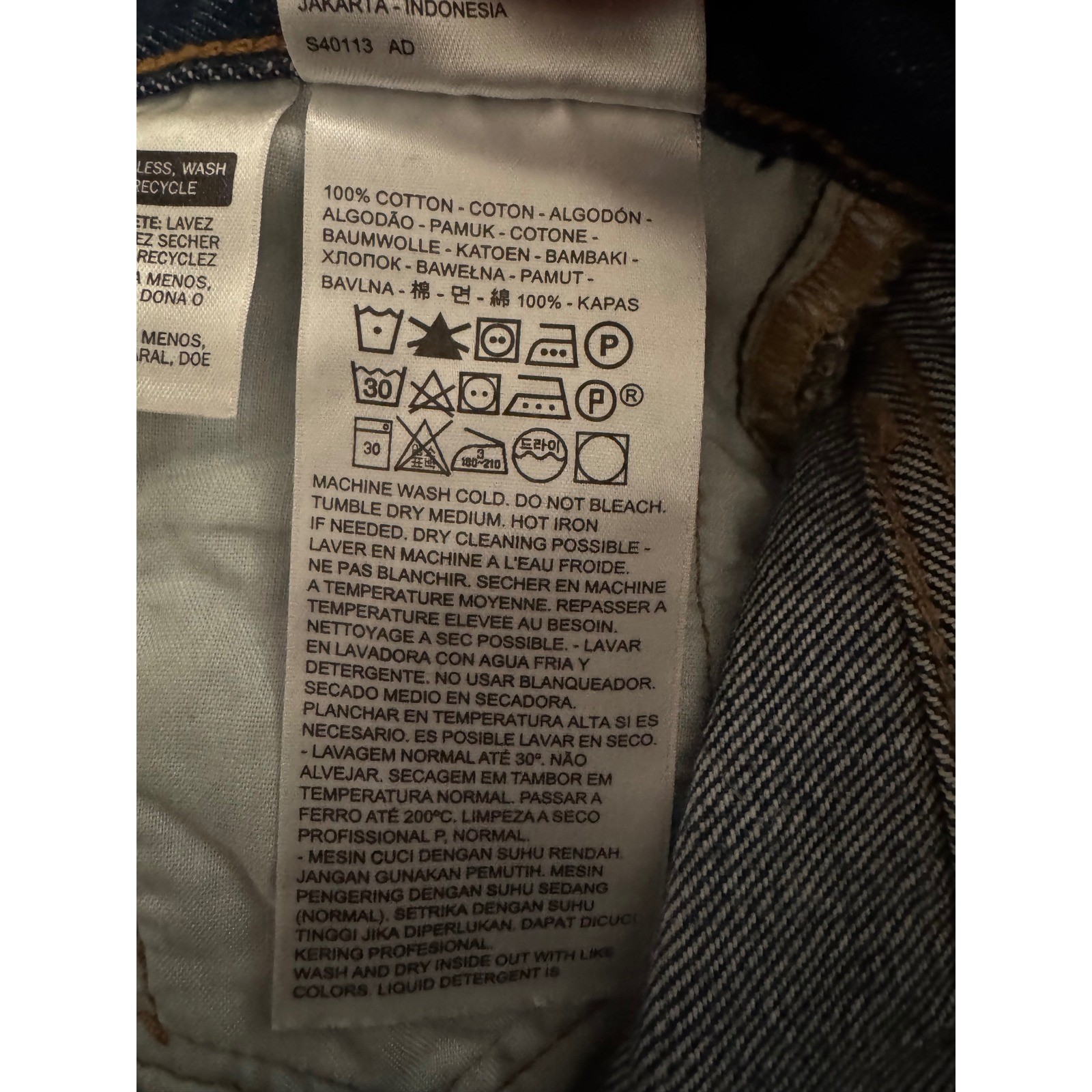 Levis 501 Original Fit Distressed Straight Leg Jeans Blue 32×28 36200-0030