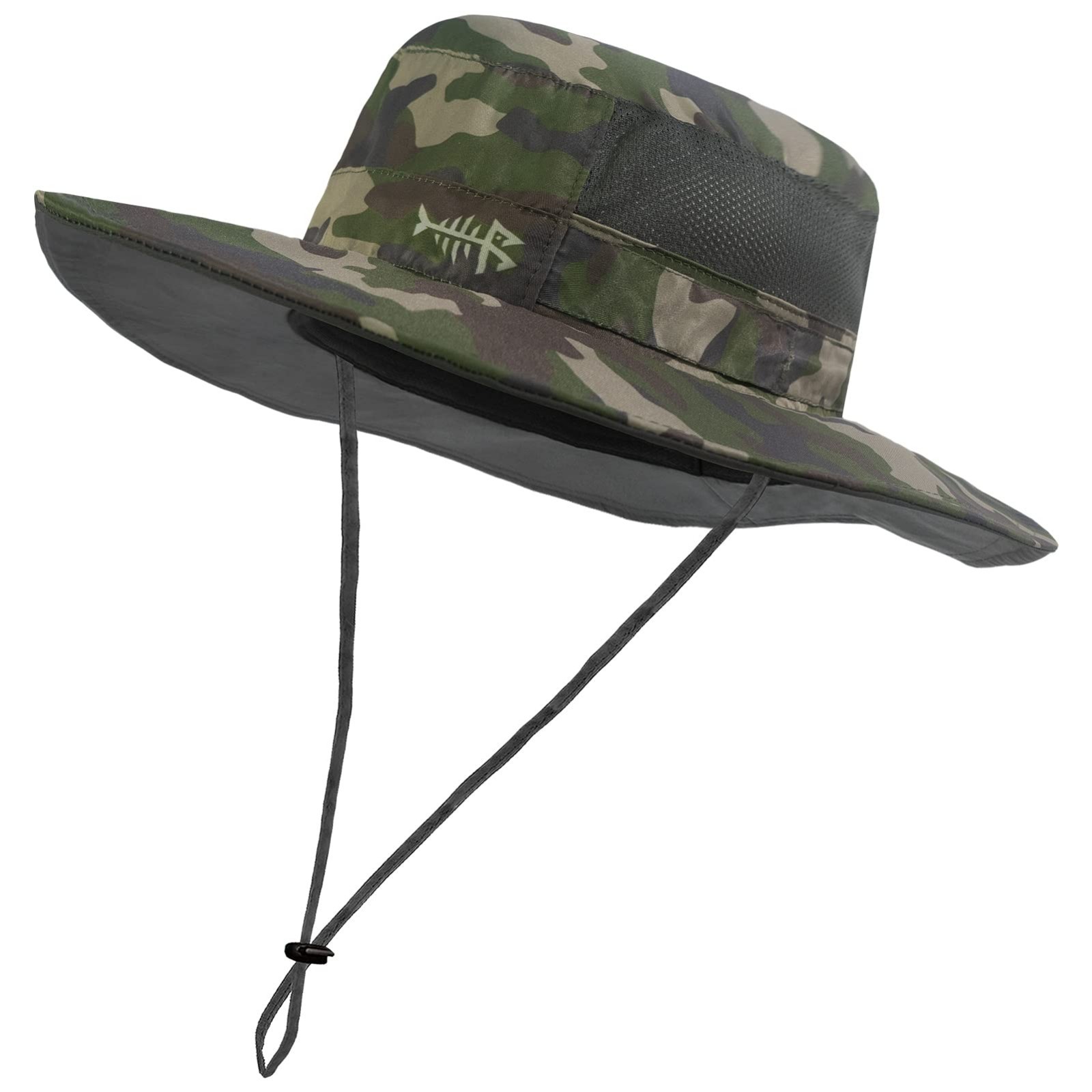 UPF 50+ Sun Protection Fishing Hat, Water Resistant with Detachable Neck Flap