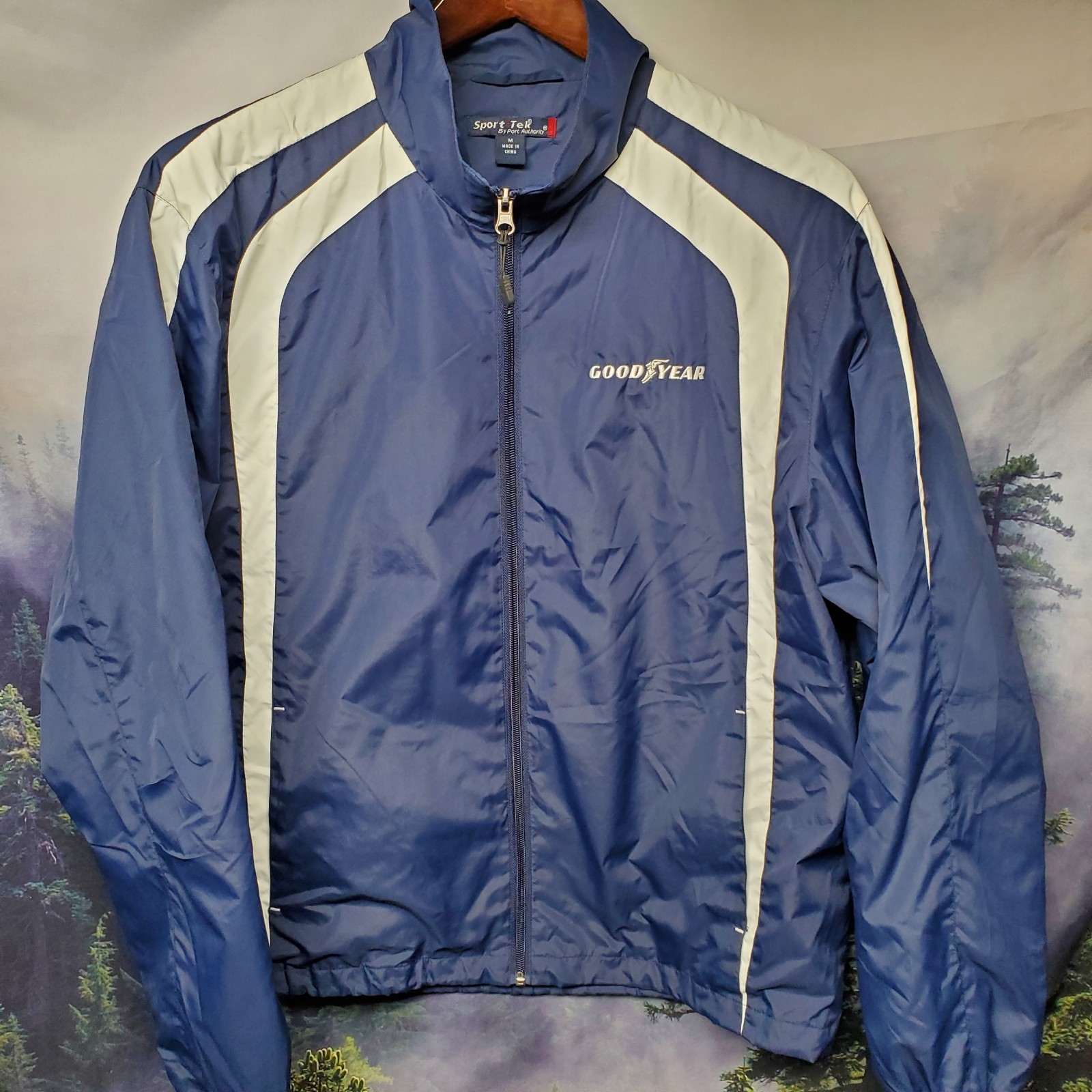 GOODYEAR Tires Mens Size Medium Windbreaker Jacket Automotive Technician