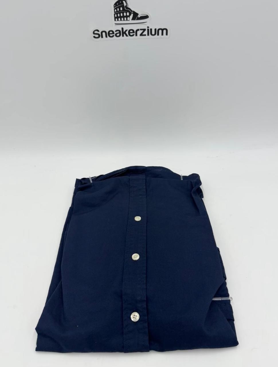 Polo Ralph Lauren Navy Oxford Shirt Red logo Classic Fit All Sizes Brand New