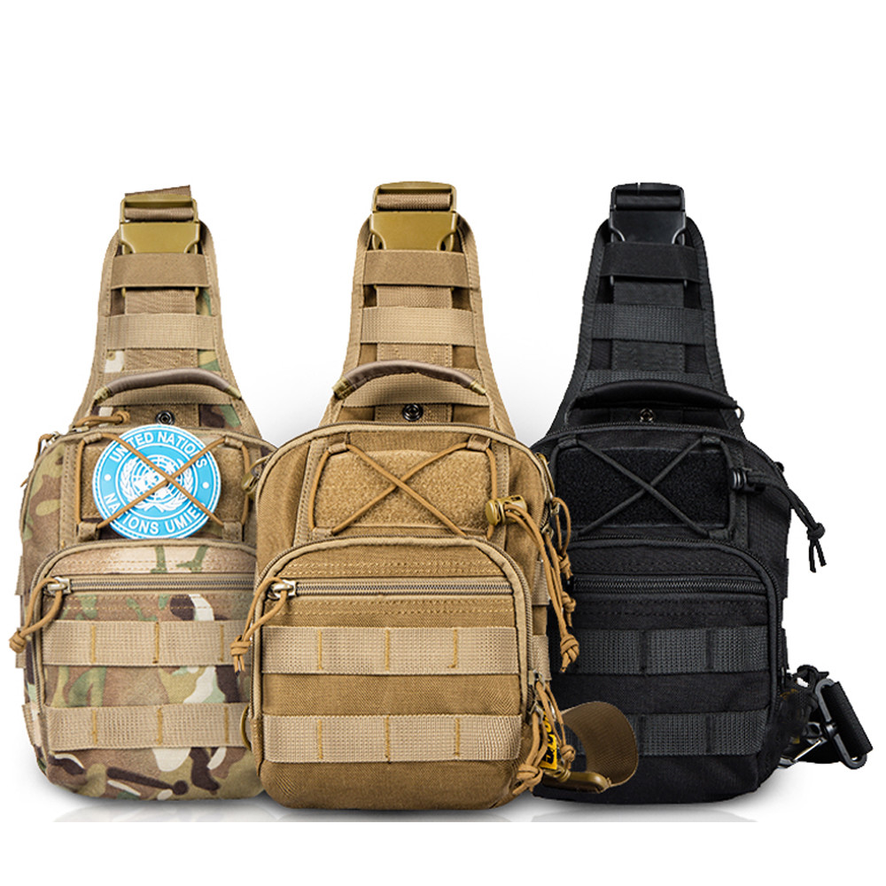 Outdoor Tactical Sling Bag Military MOLLE Crossbody Pack Chest Shoulder Backpack