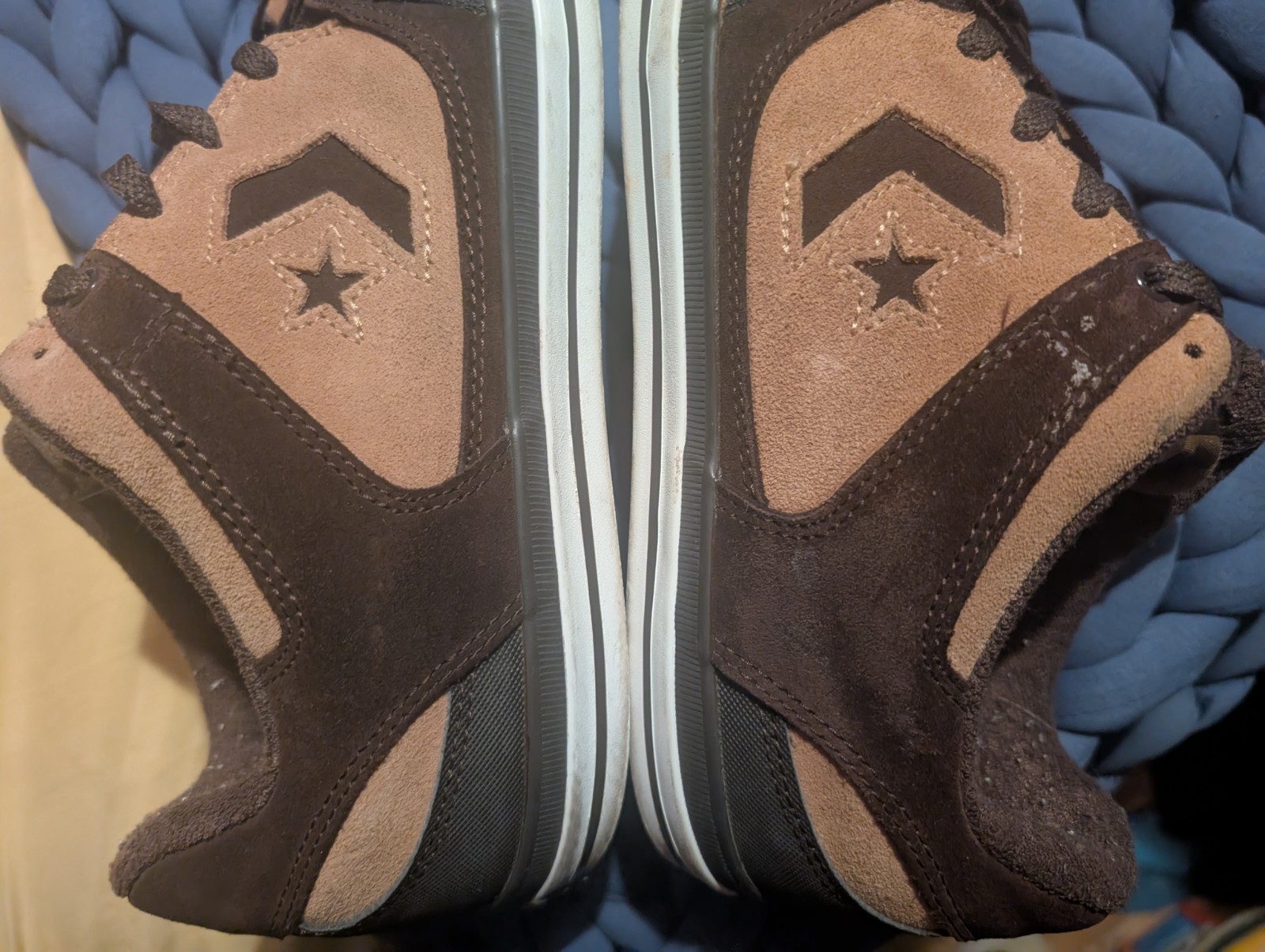 Converse One-Star Pro Low OX Tan & Brown Sneakers Men Sz 13 Excellent Condition!