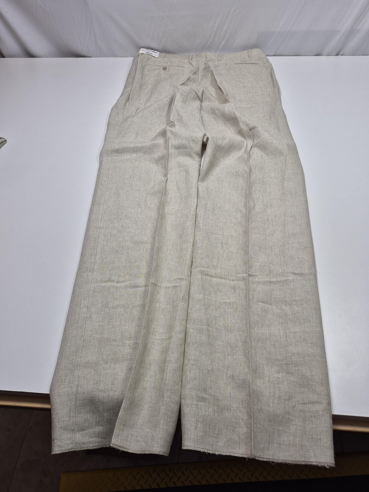 Haspel Suit Mens 44 Long Beige 100% Linen Memphis 2 Piece 38×36 Classic Fit NWT