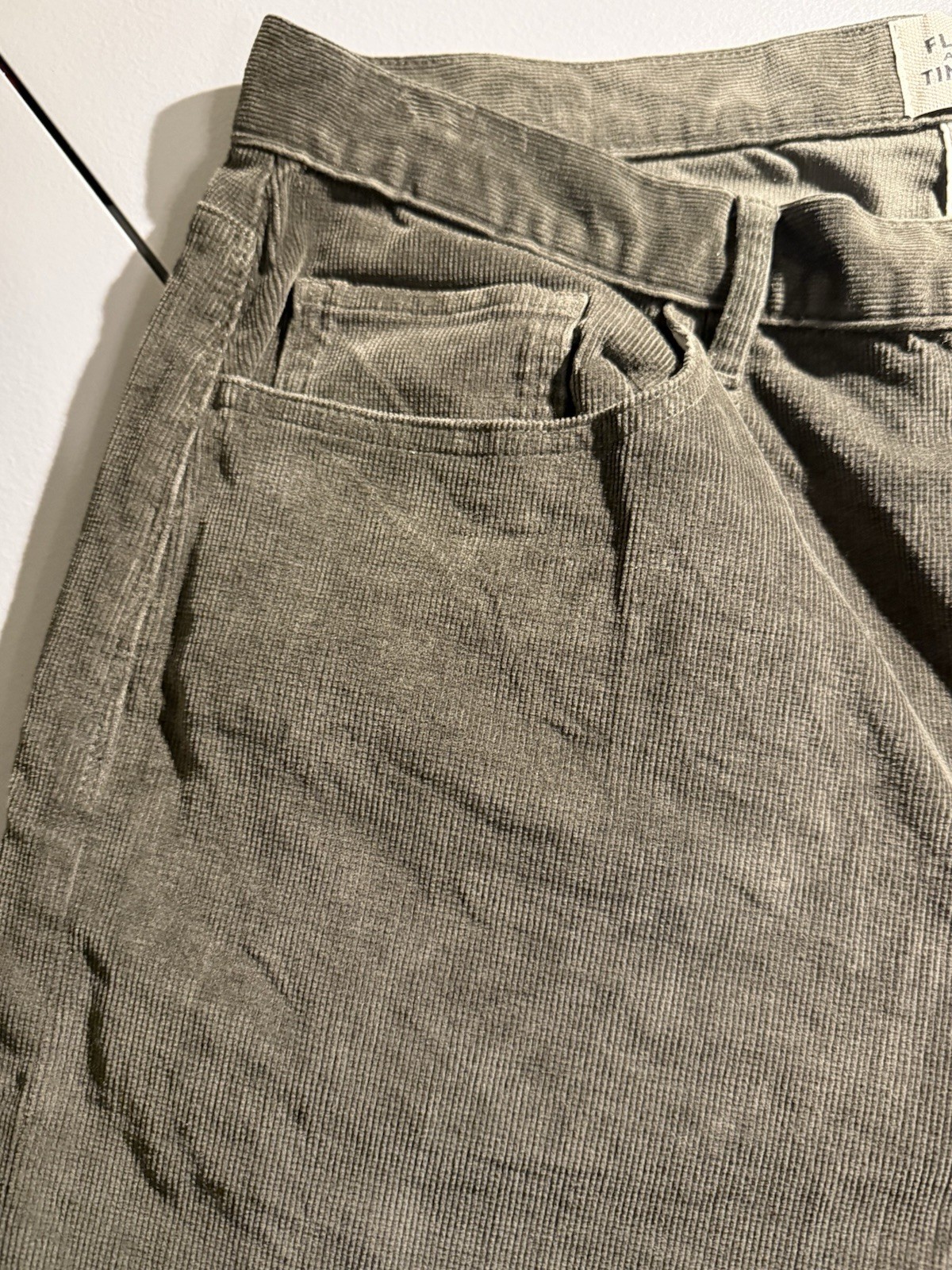 Flint and Tinder Corduroy Pants Brown Tapered Fit 33×30 Huckberry Casual Preppy