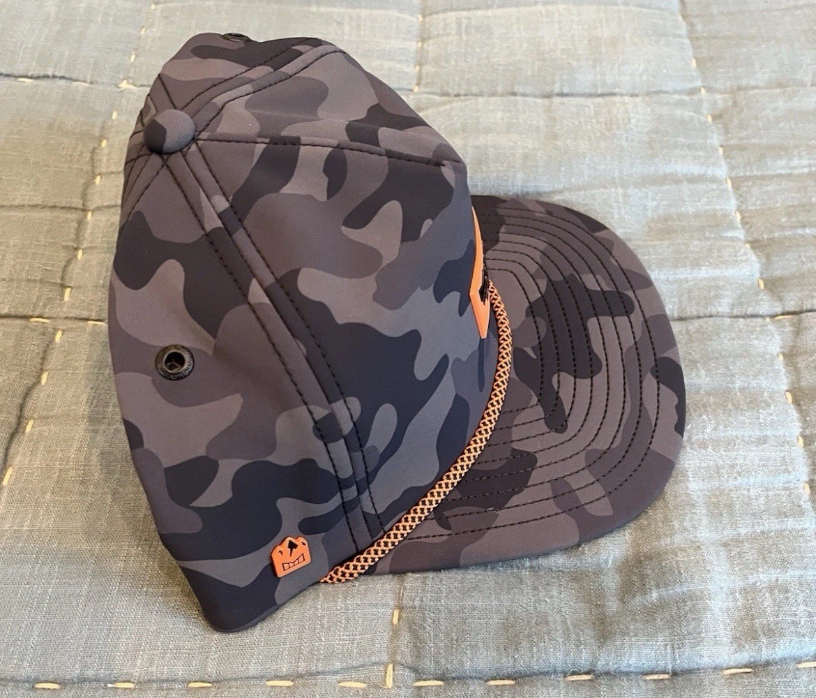 Melin Coronado Brick Infinite Thermal Hat-Black Camo/Orange Classic (58CM)