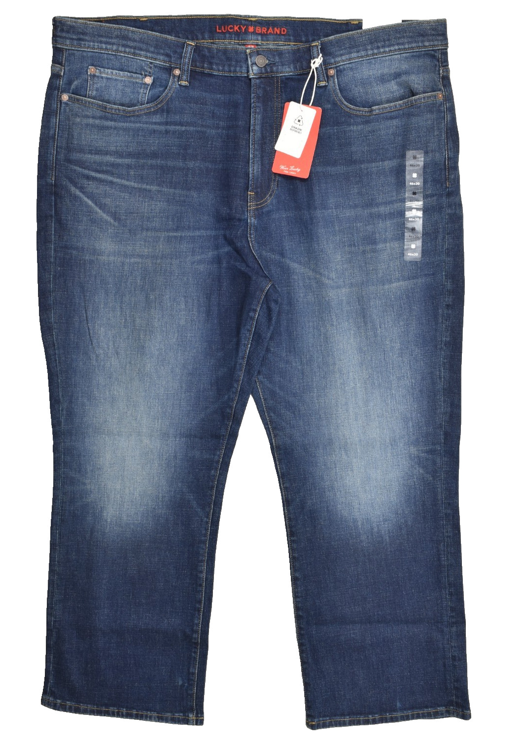 Lucky Brand Men’s 181 Relaxed Straight Denim Jeans Seth Wash Blue Size 46×30 NEW