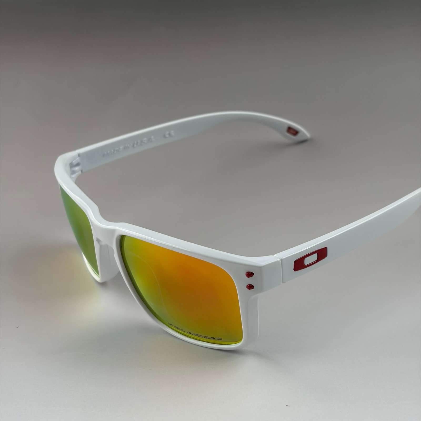 Oakley Holbrook Sunglasses White Frame Orange Lens With Box, Case