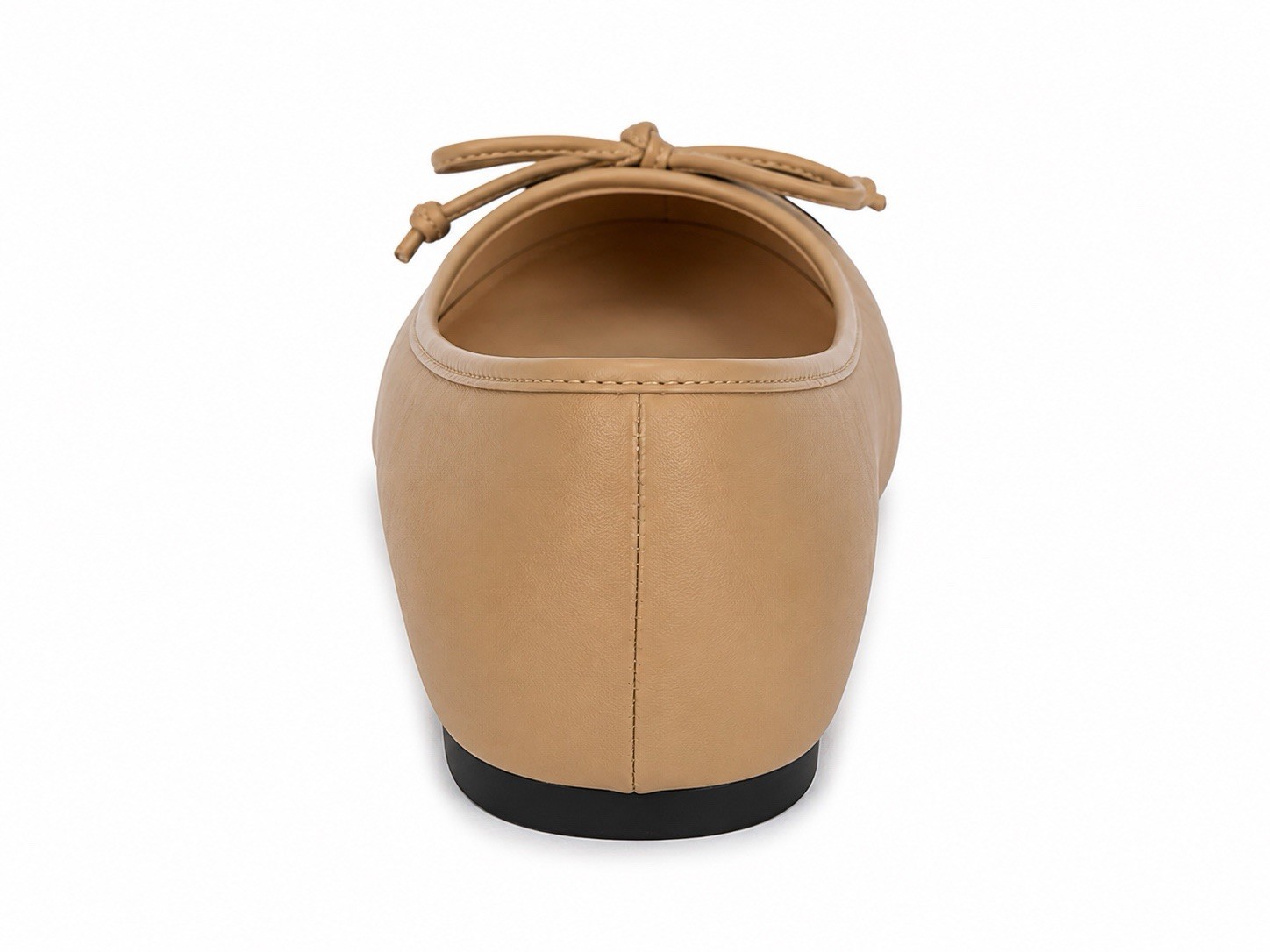 New Liz Claiborne LC Flora W Ballet Flats Women 11W Nude Black Cap Toe