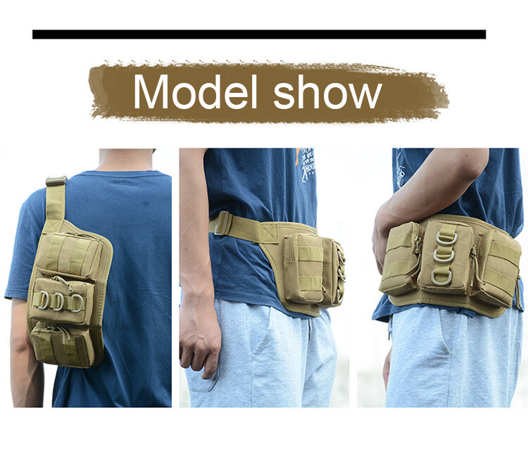Tactical Fanny Pack Small Military Nylon Waist Bag Money Belt Bag for Daily Use