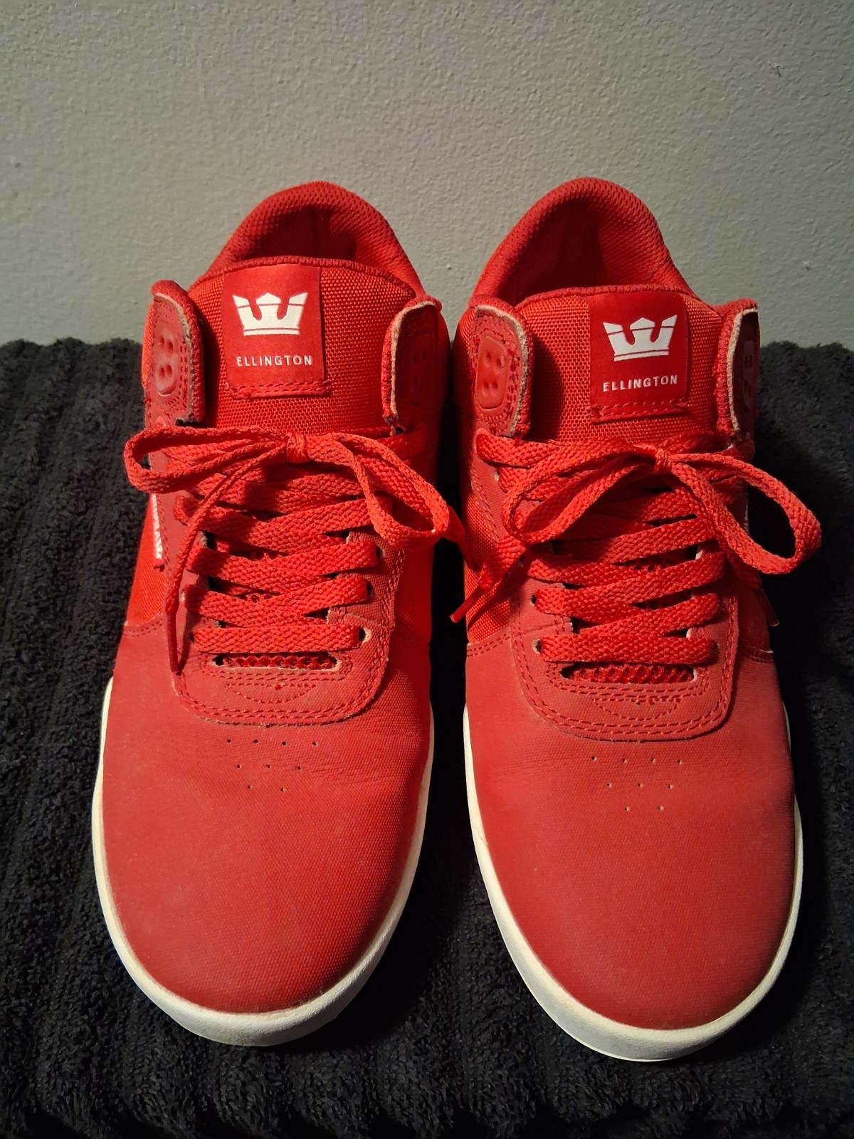 Supra Ellington Mid Red/White Mens 11