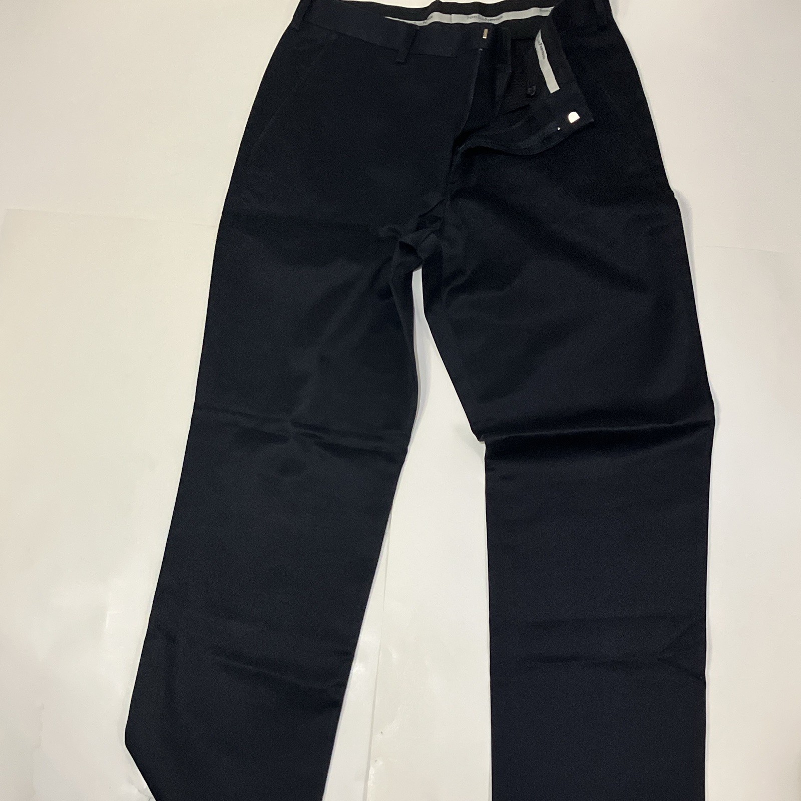 Perry Ellis Portfolio Men’s Blue Cotton Twill Dress Pants 32W Straight Leg