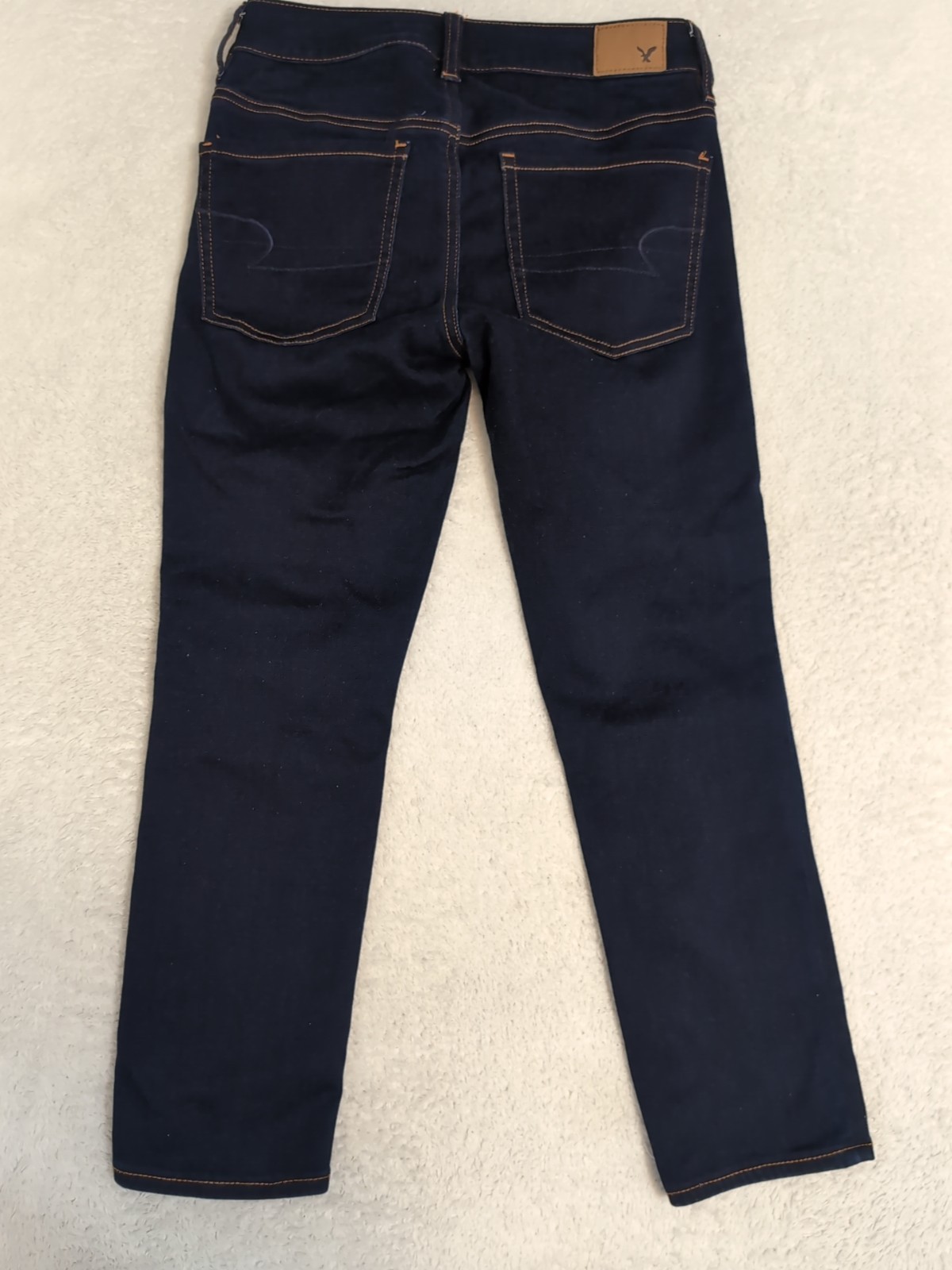NEW American Eagle Jeans Womens 6 Reg Blue Dark Wash Super Stretch Jegging Crop