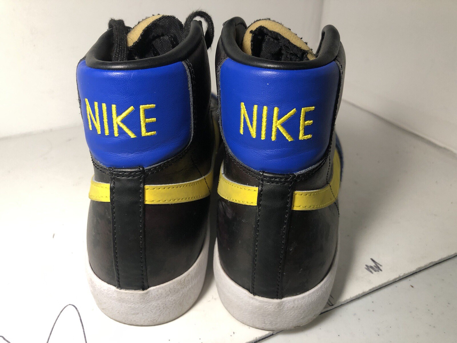 Nike Mens Blazer Mid DC1414-001 Black Basketball Shoes Sneakers Size 9