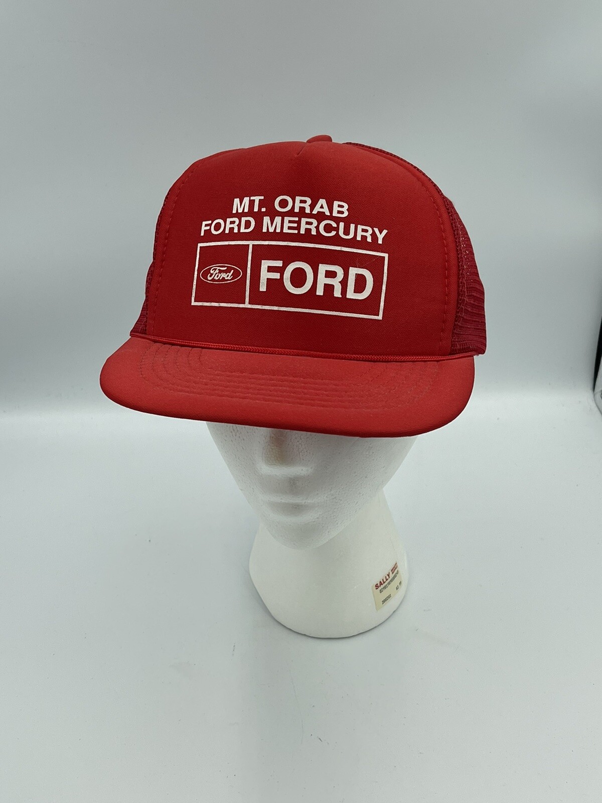 Vintage Mt Oran Ford Country Mesh Red Trucker Hat Cap Snapback Mercury