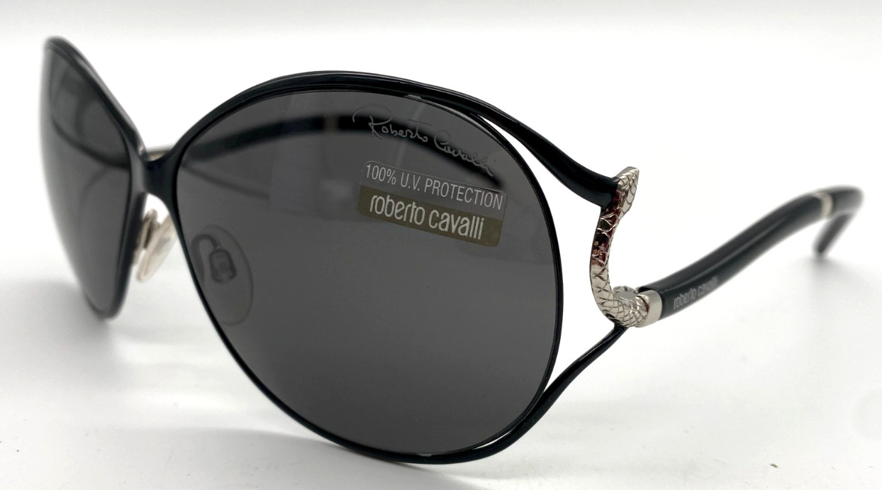 Roberto Cavalli Zinna 531S 05A Women’s Black Frame & Black Lens Sunglasses 125mm