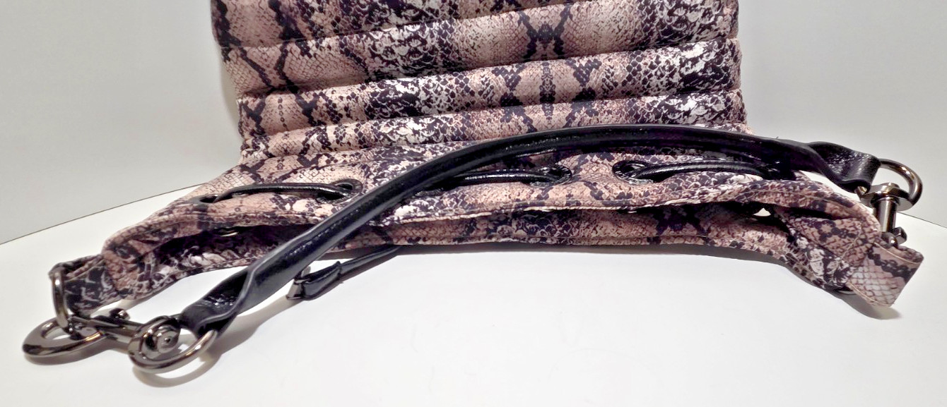 Think Royln # Life on the Fly, Quilted Python Print Bag, 100% Polyester Clean